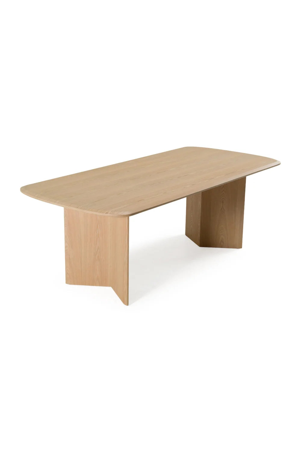 Luxury Natural Ash Rectangular Dining Table Modern Italian Style for Villa