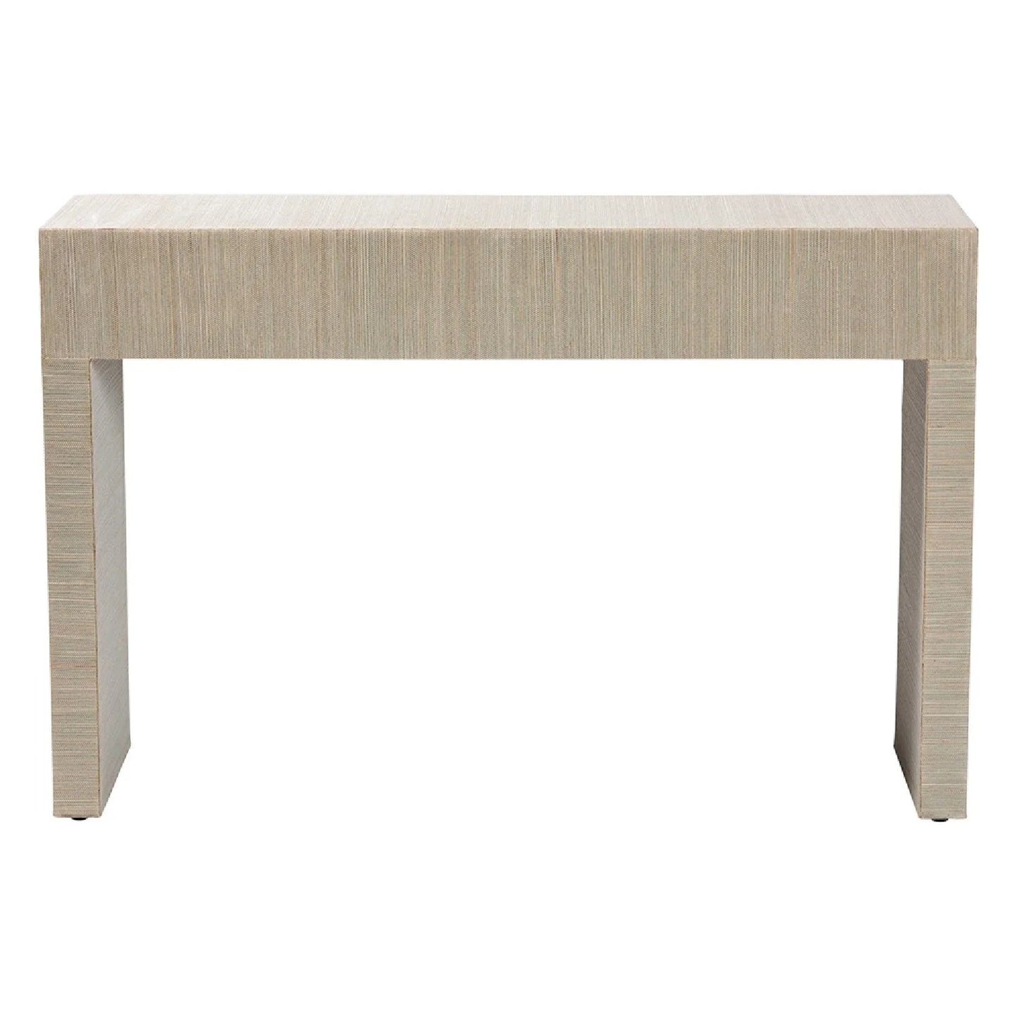Luxury Natural Grasscloth Console Table Modern Italian Style for Villa