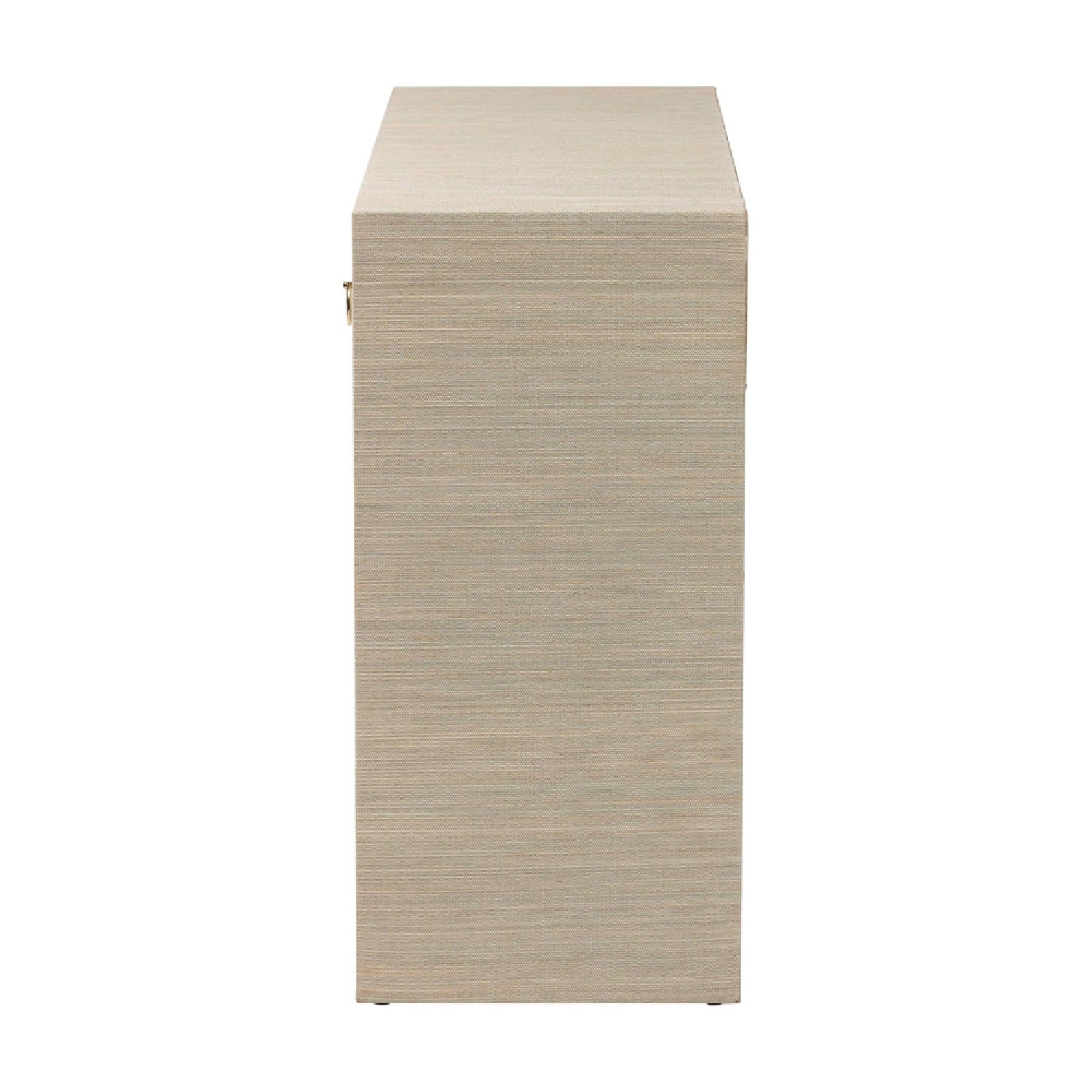 Luxury Natural Grasscloth Console Table Modern Italian Style for Villa