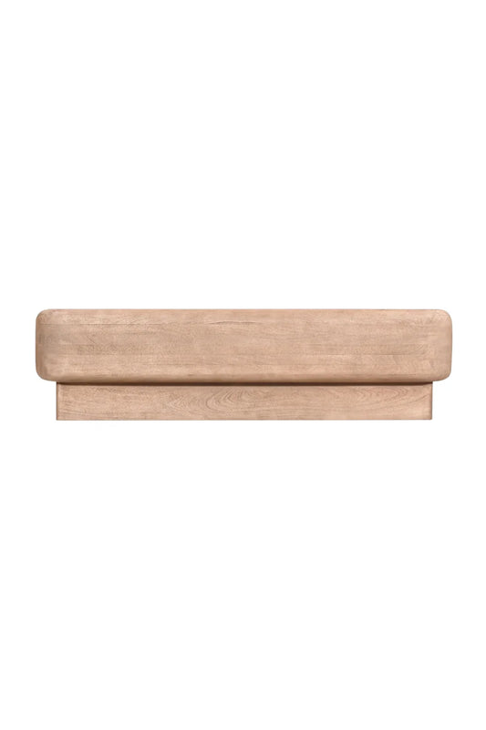 Luxury Natural Mango Wood Coffee Table Modern Italian Style for Villa