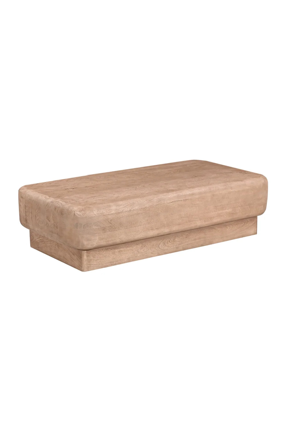 Luxury Natural Mango Wood Coffee Table Modern Italian Style for Villa