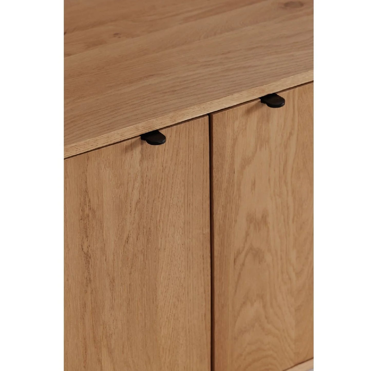 Luxury Natural Oak 3-Door Media Unit Modern Italian Style for Villa