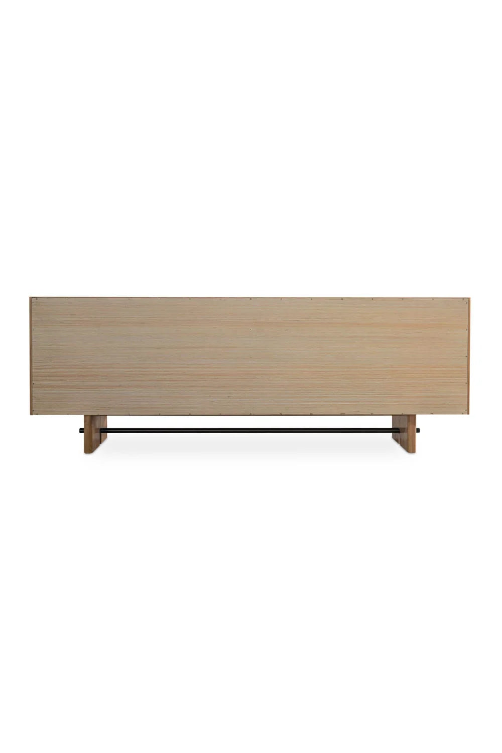 Luxury Natural Oak 4-Door Sideboard European Style for Villa
