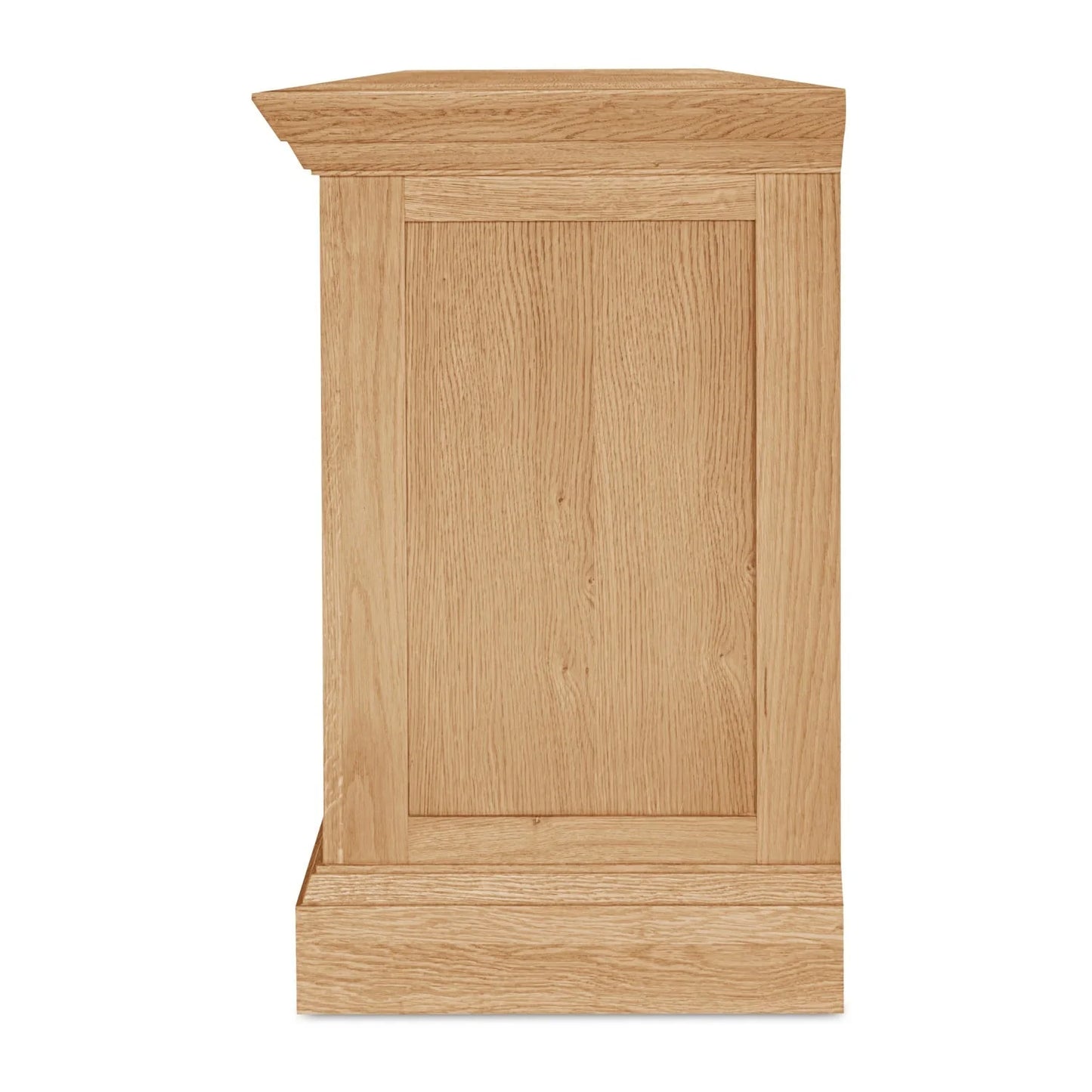 Luxury Natural Oak 4-Door Sideboard European Style for Villa