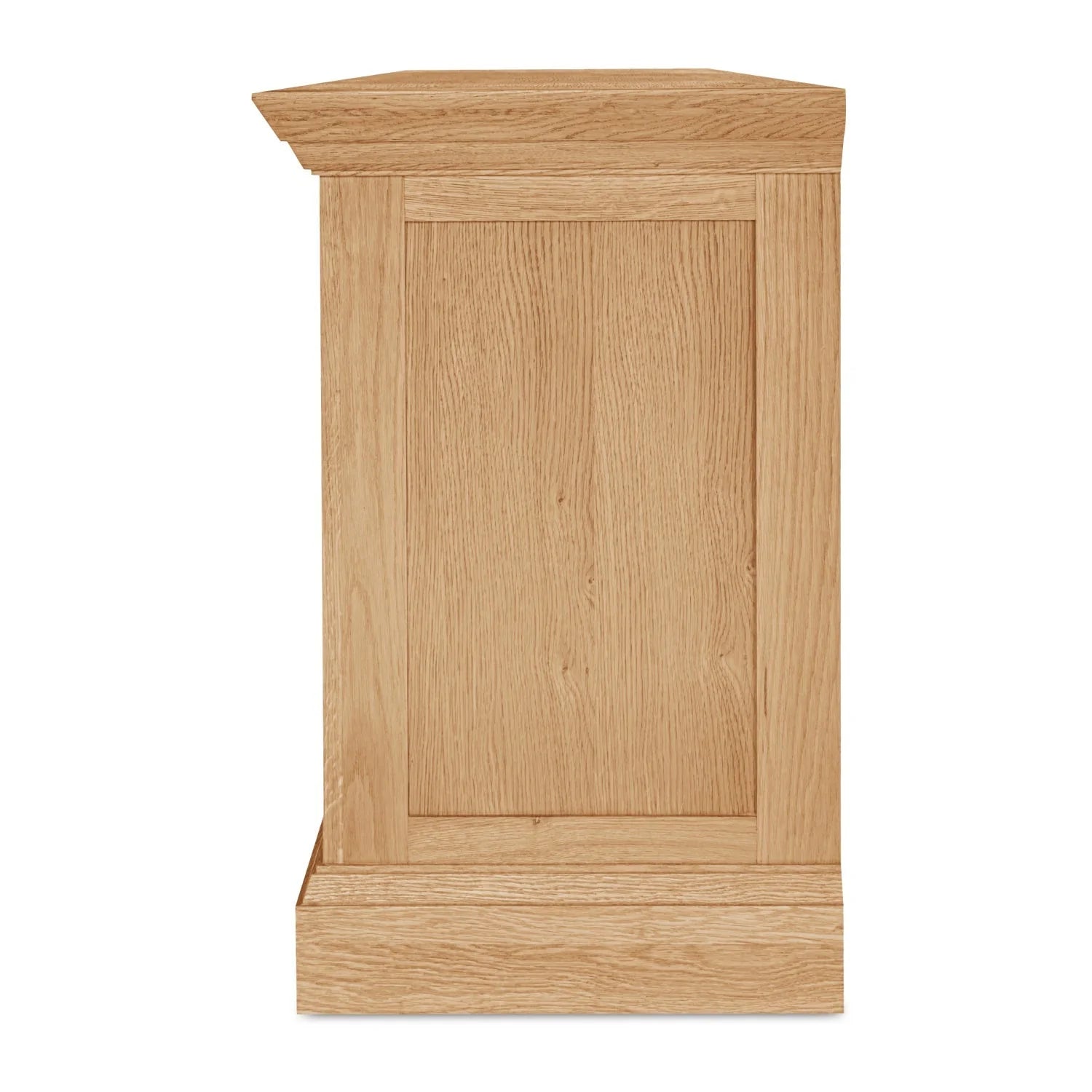 Luxury Natural Oak 4-Door Sideboard European Style for Villa