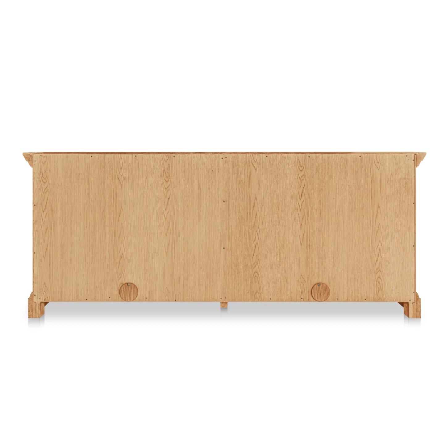 Luxury Natural Oak 4-Door Sideboard European Style for Villa