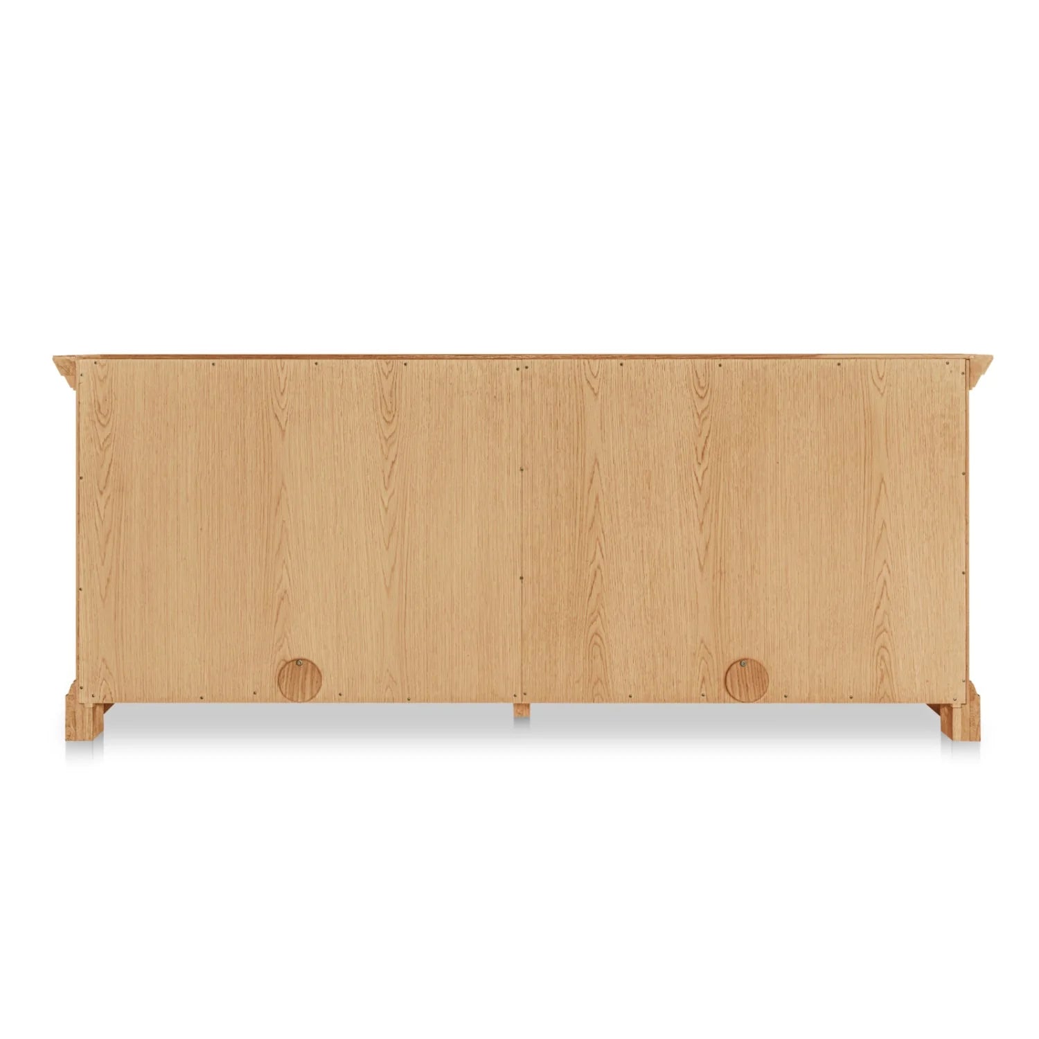 Luxury Natural Oak 4-Door Sideboard European Style for Villa