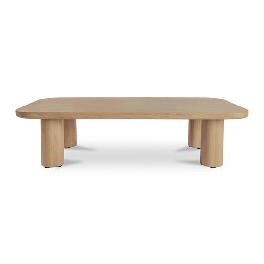 Luxury Natural Oak Coffee Table Modern Italian Style for Villa
