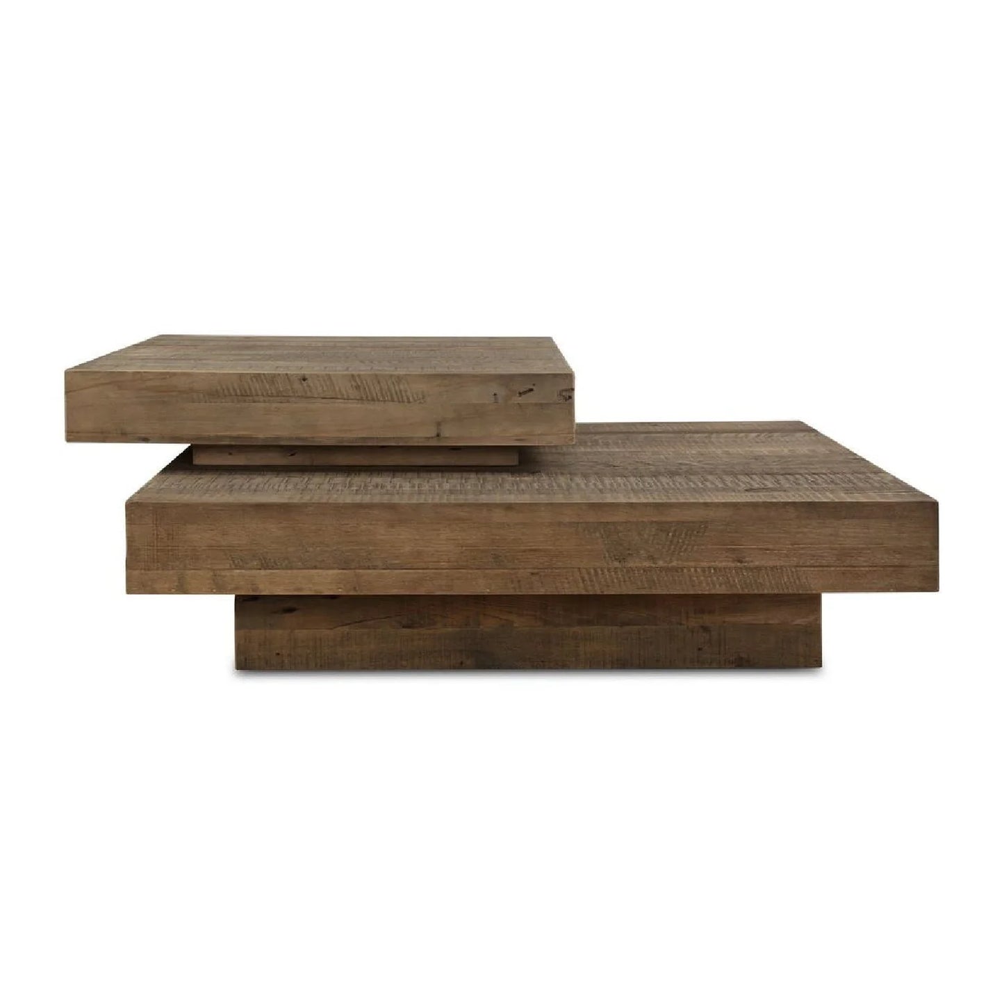 Luxury Natural Oak Coffee Table Modern Italian Style for Villa