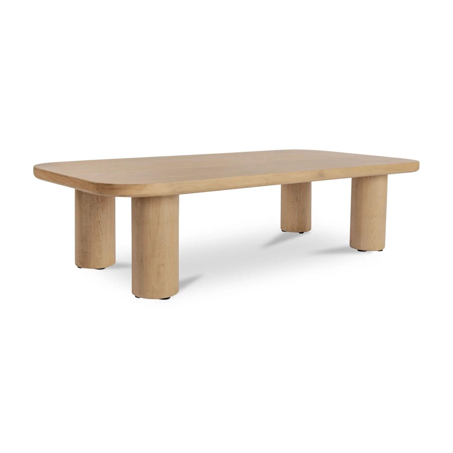 Luxury Natural Oak Coffee Table Modern Italian Style for Villa