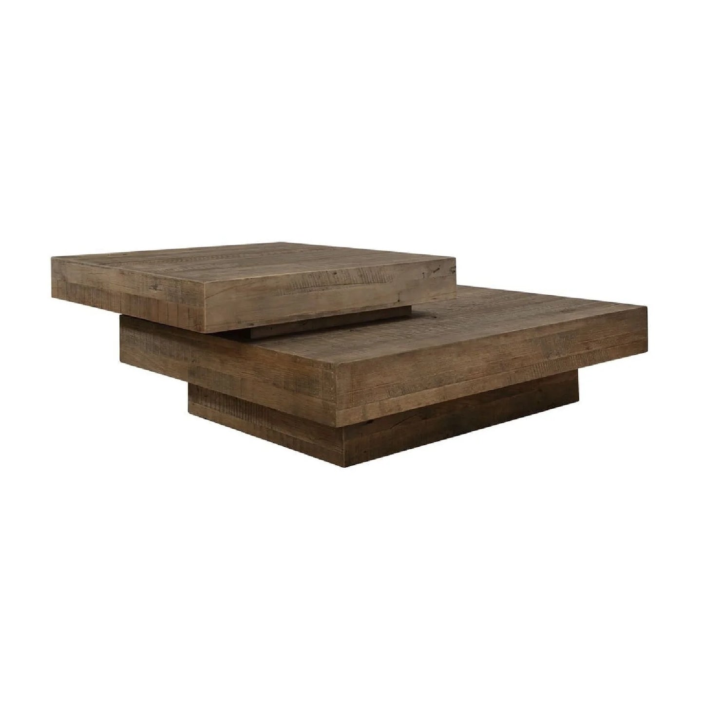 Luxury Natural Oak Coffee Table Modern Italian Style for Villa
