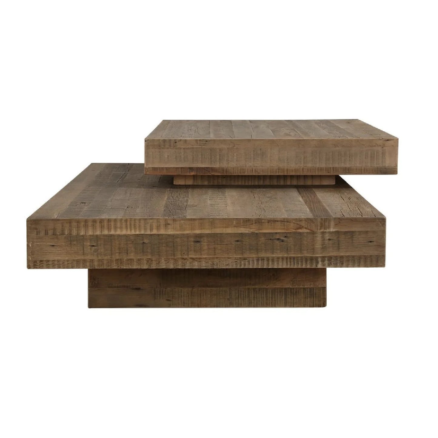 Luxury Natural Oak Coffee Table Modern Italian Style for Villa
