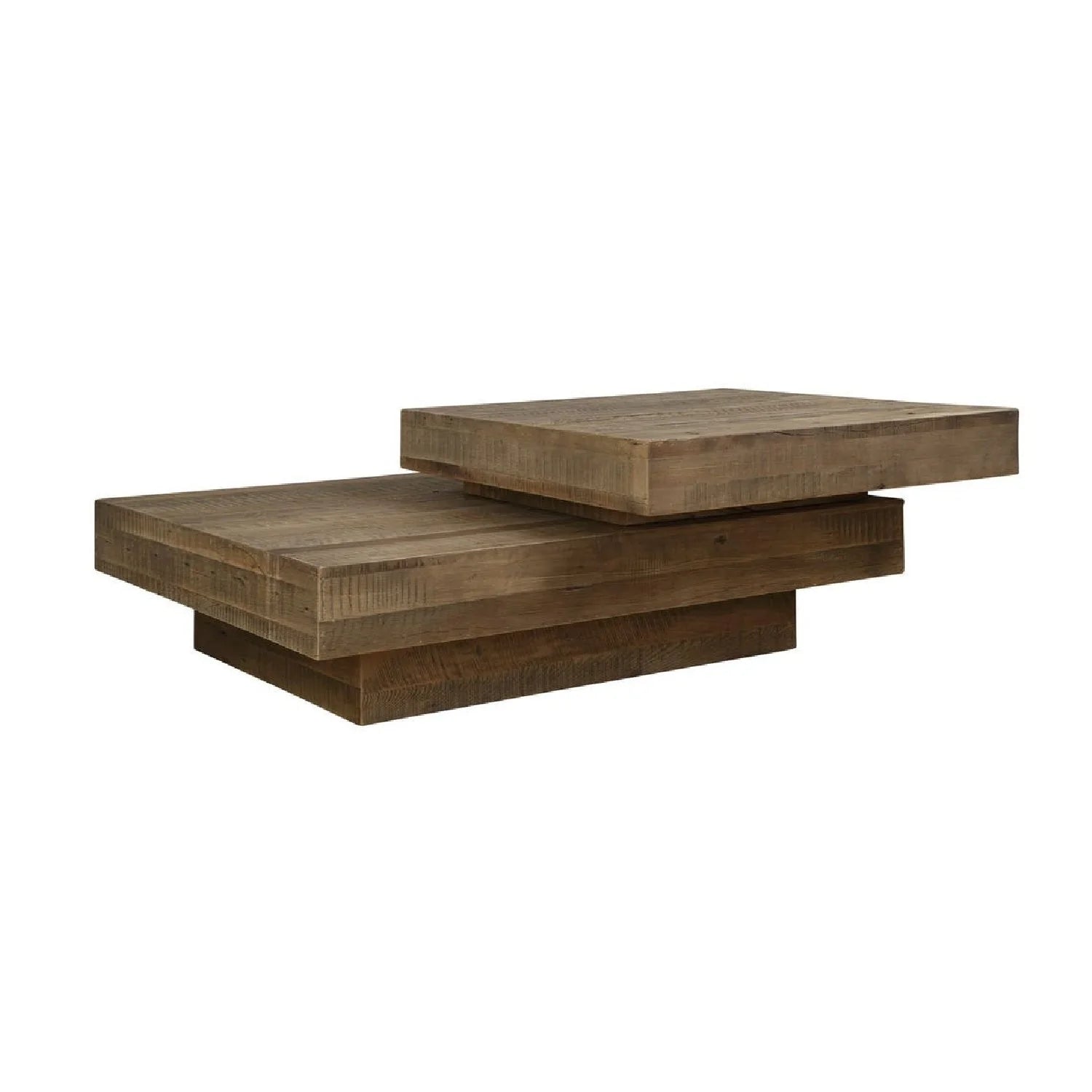 Luxury Natural Oak Coffee Table Modern Italian Style for Villa