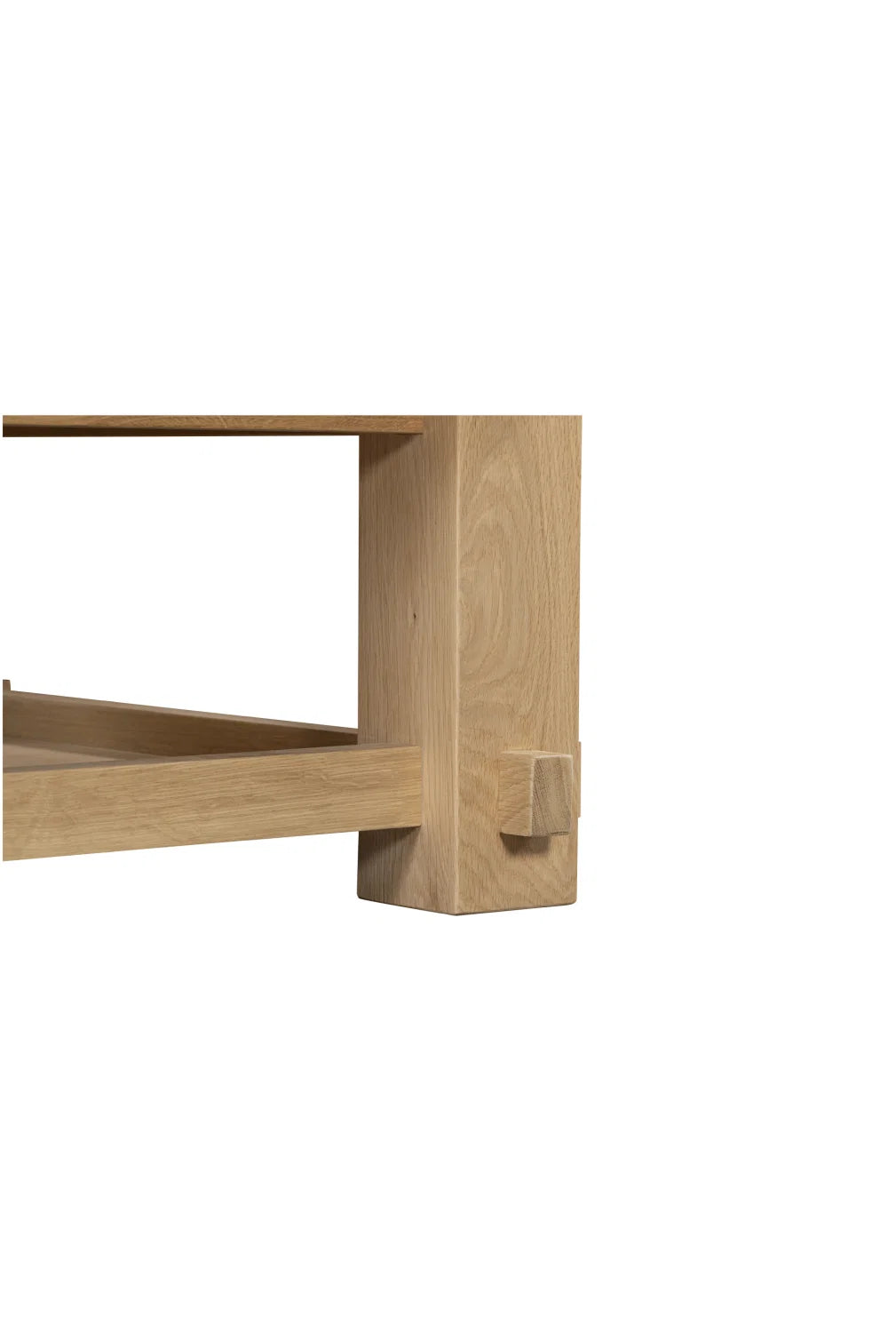 Luxury Natural Oak Coffee Table Modern Italian Style for Villa