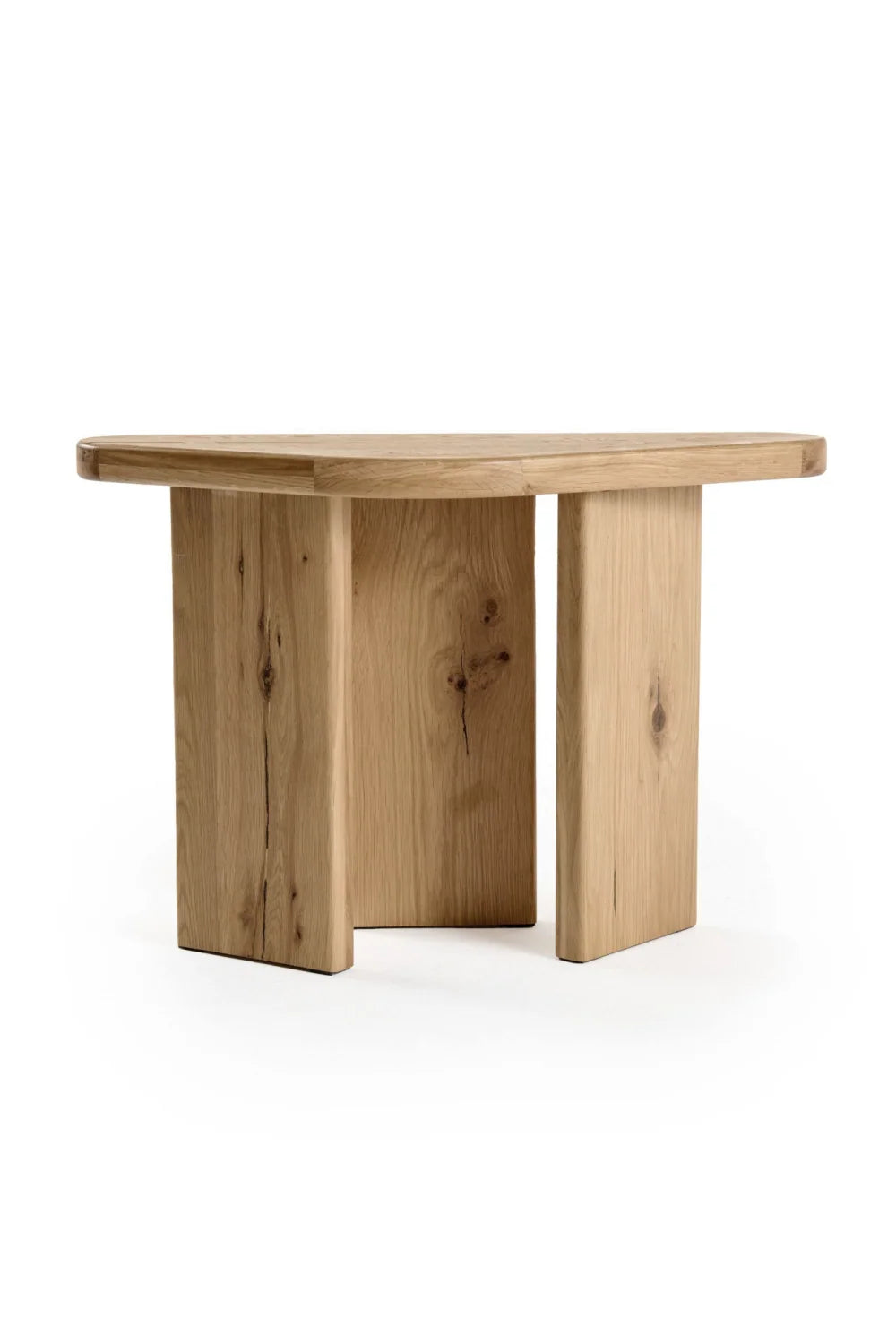 Luxury Natural Oak Coffee Table Set Modern Italian Style for Villa