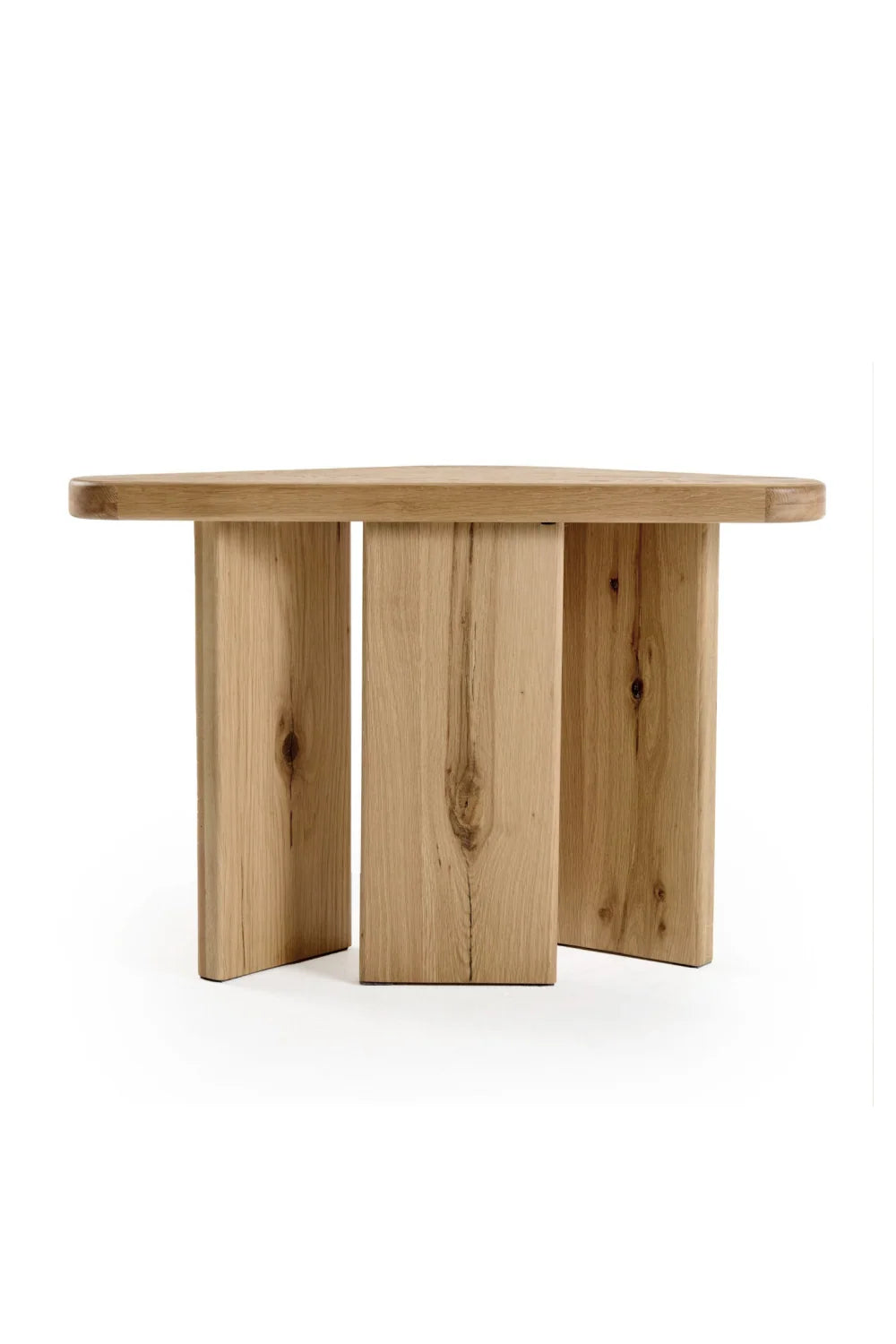Luxury Natural Oak Coffee Table Set Modern Italian Style for Villa