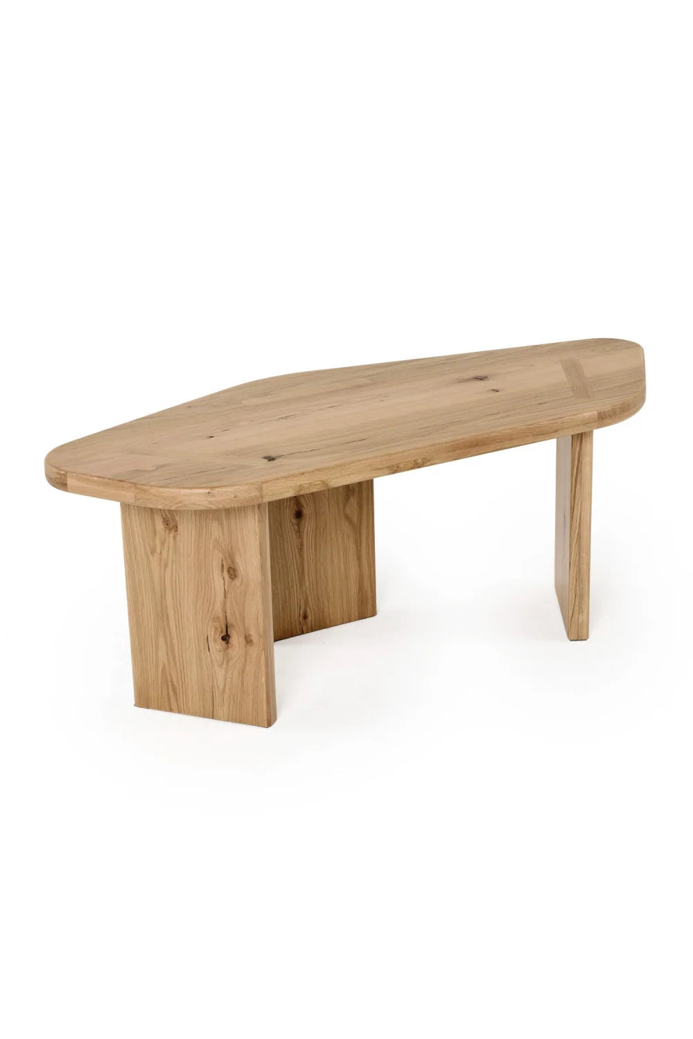 Luxury Natural Oak Coffee Table Set Modern Italian Style for Villa
