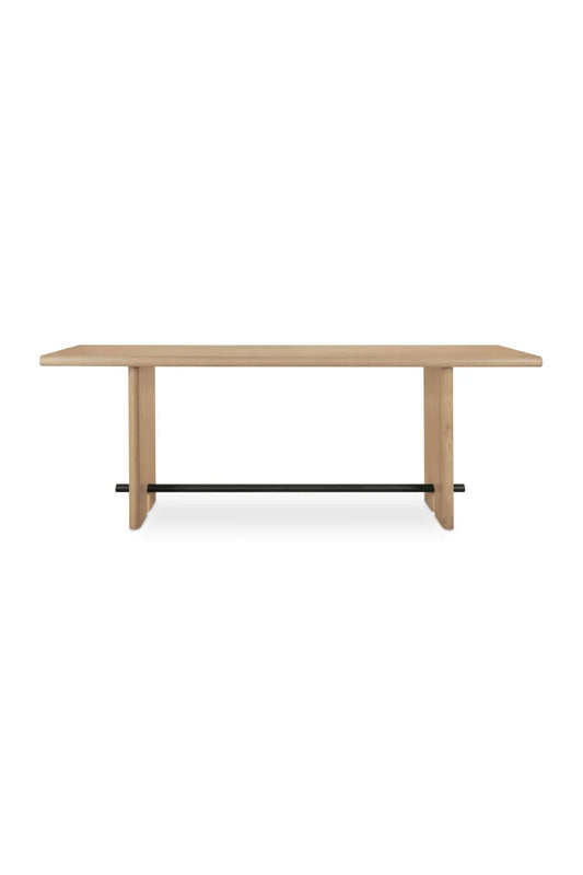 Luxury Natural Oak Console Table Modern Italian Style for Villa