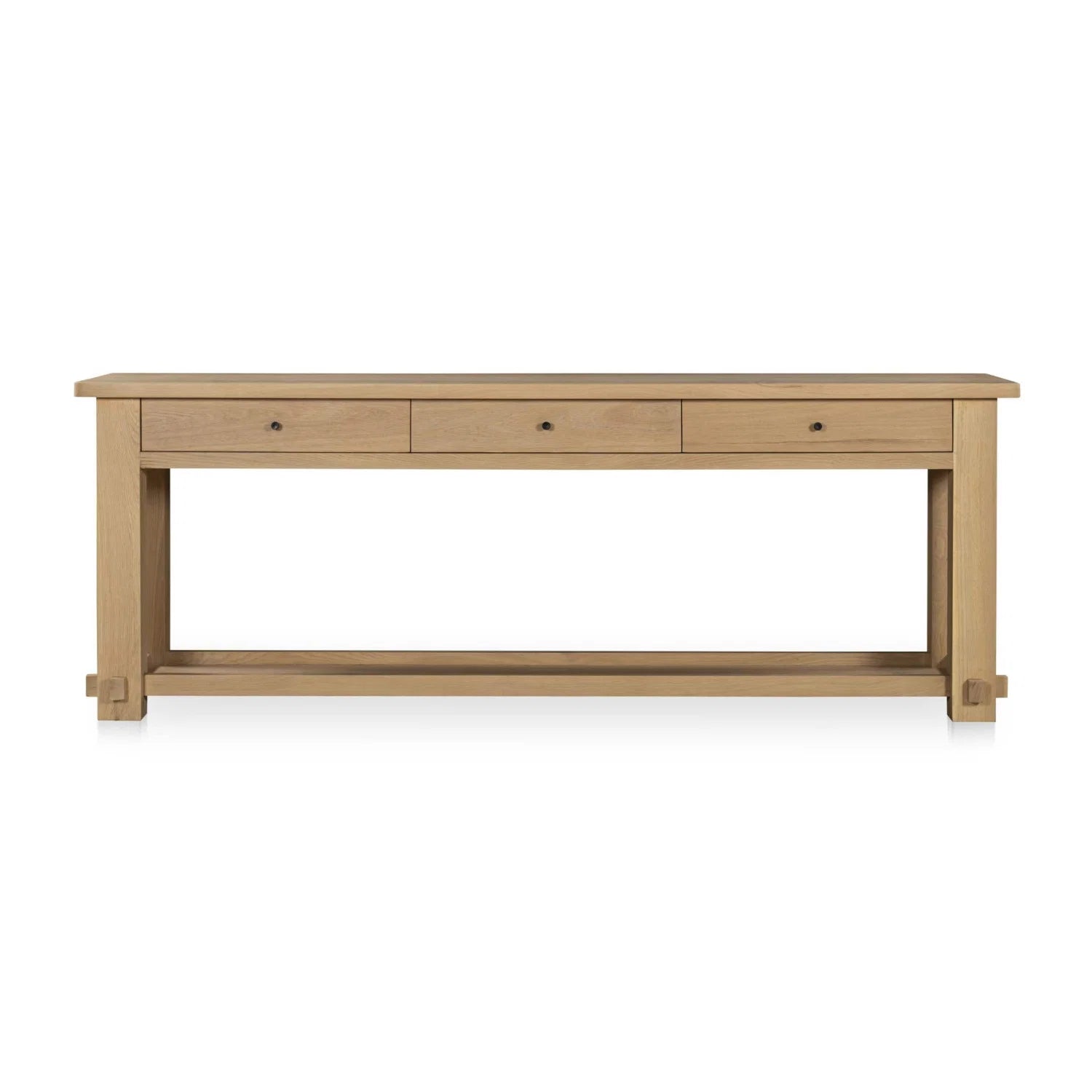 Luxury Natural Oak Console Table Modern Italian Style for Villa