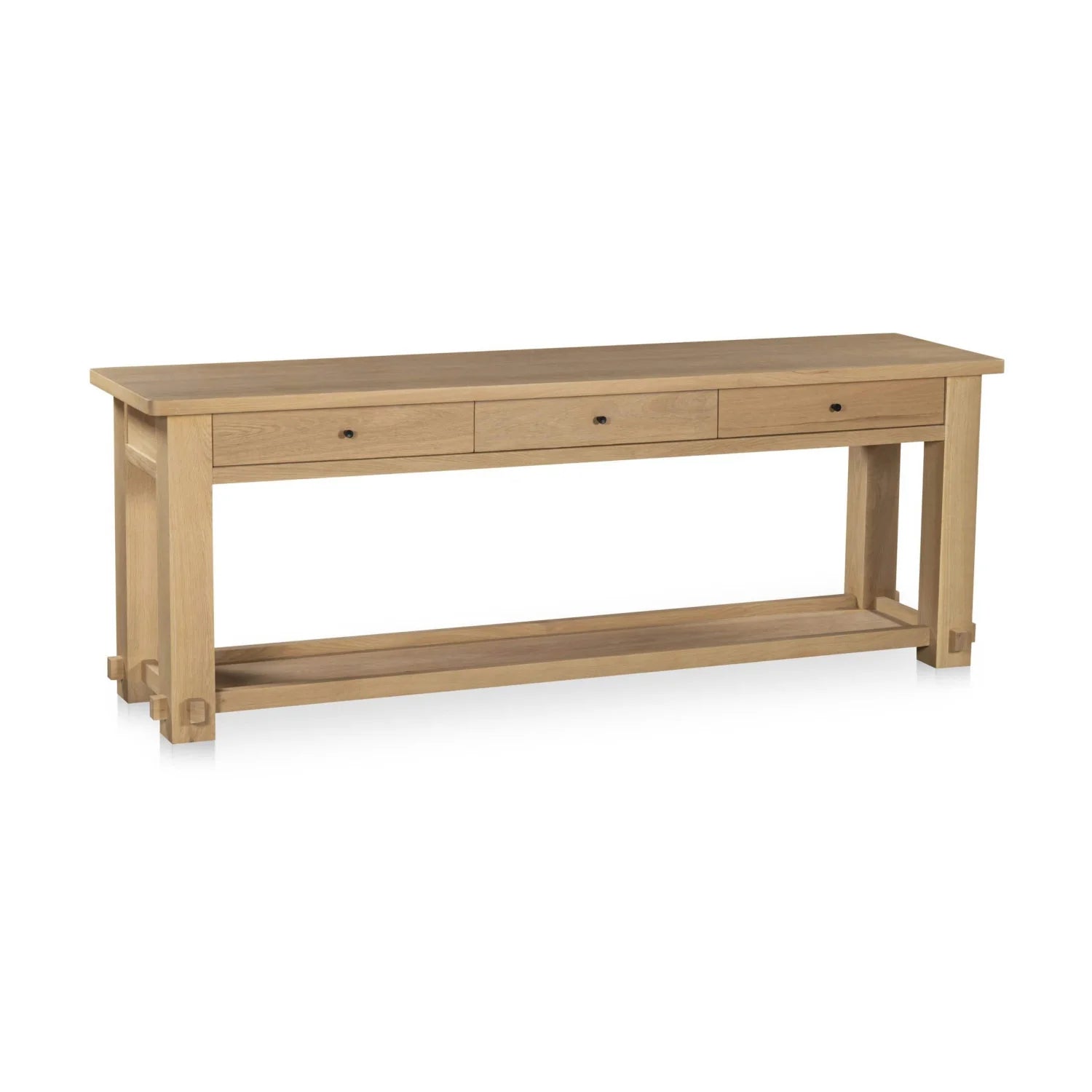 Luxury Natural Oak Console Table Modern Italian Style for Villa
