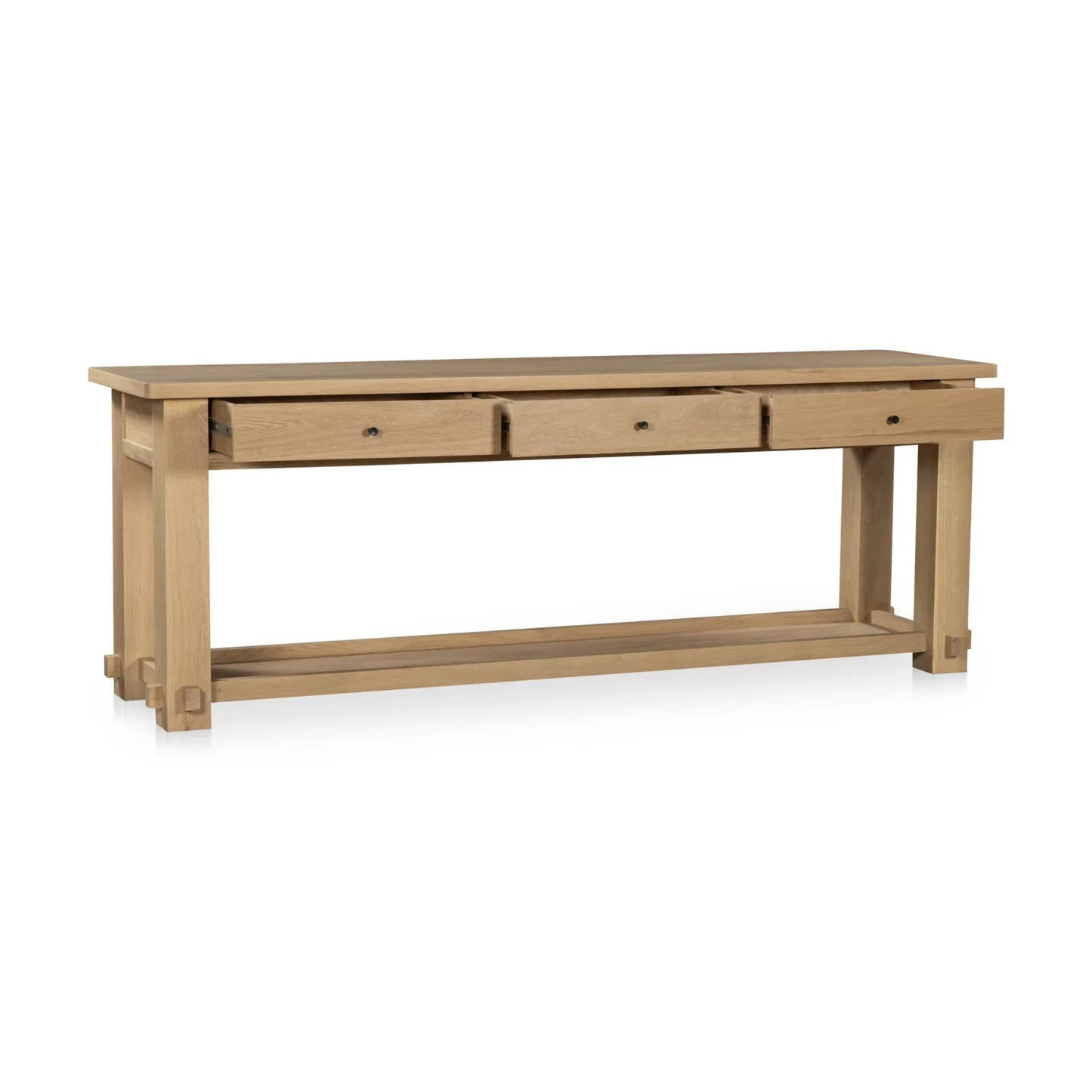 Luxury Natural Oak Console Table Modern Italian Style for Villa