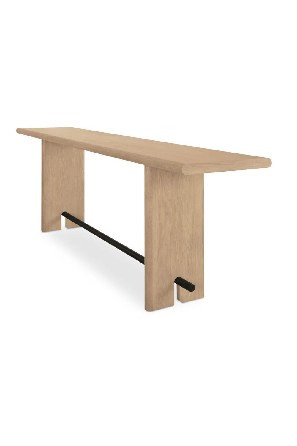 Luxury Natural Oak Console Table Modern Italian Style for Villa