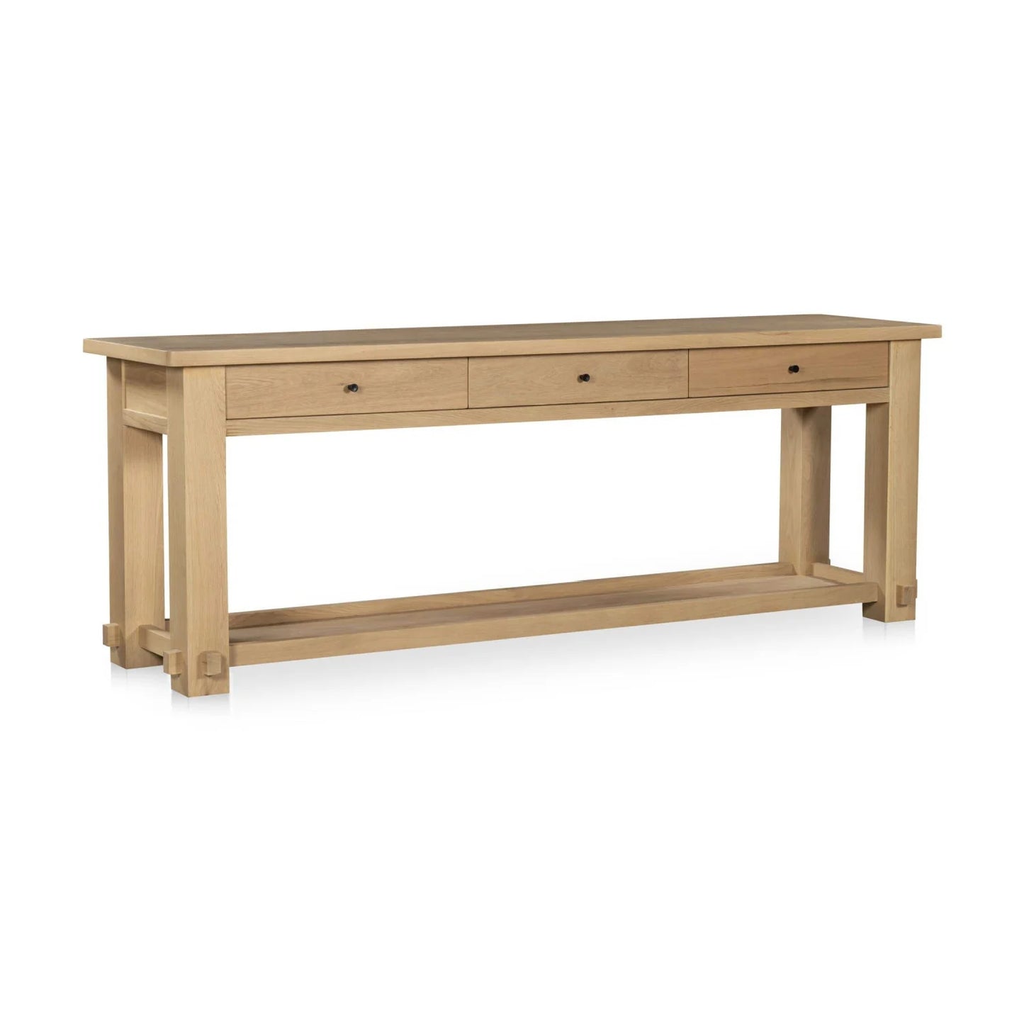 Luxury Natural Oak Console Table Modern Italian Style for Villa