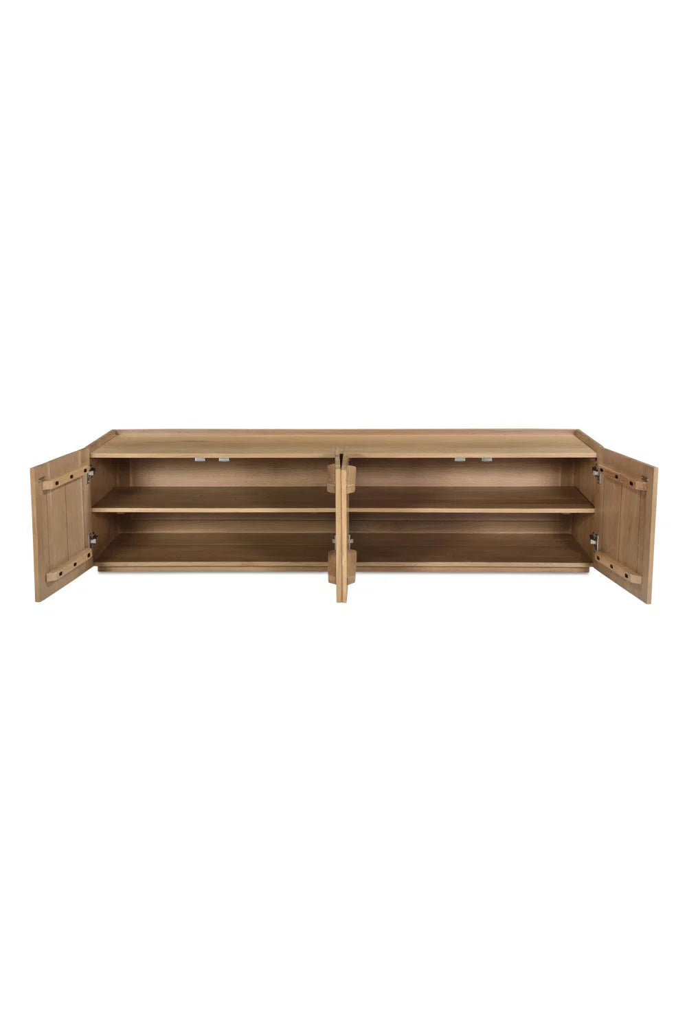 Luxury Natural Oak Media Cabinet Modern Italian Style for Villa