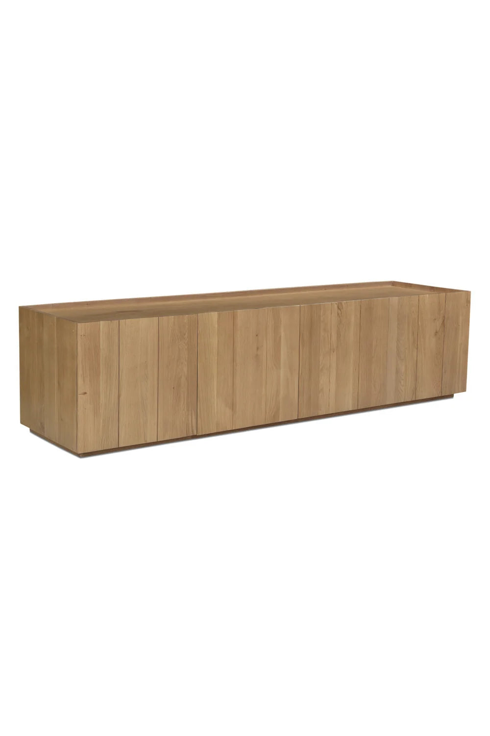 Luxury Natural Oak Media Cabinet Modern Italian Style for Villa