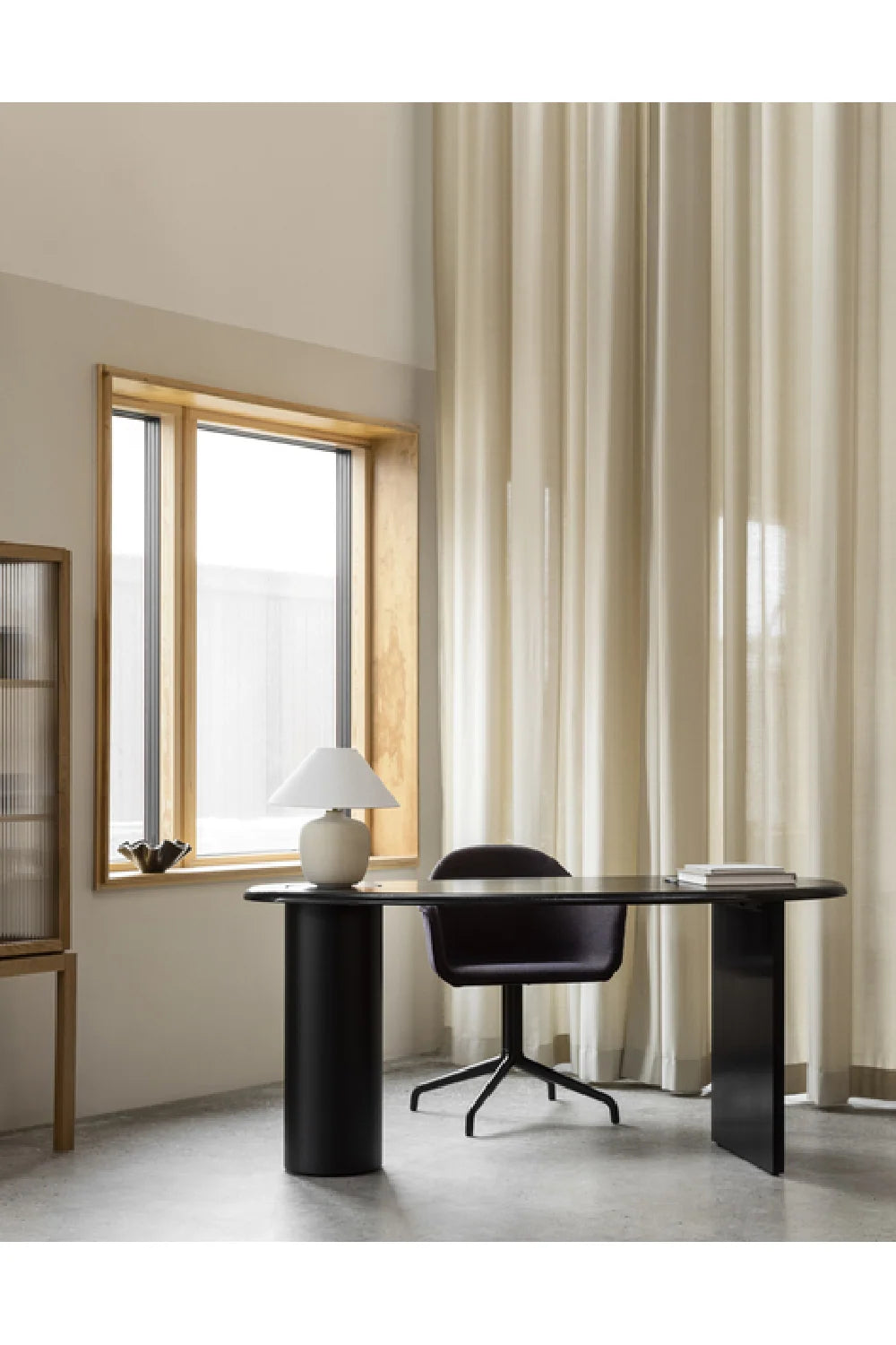 Luxury Natural Oak Modern Desk European Style for Villa