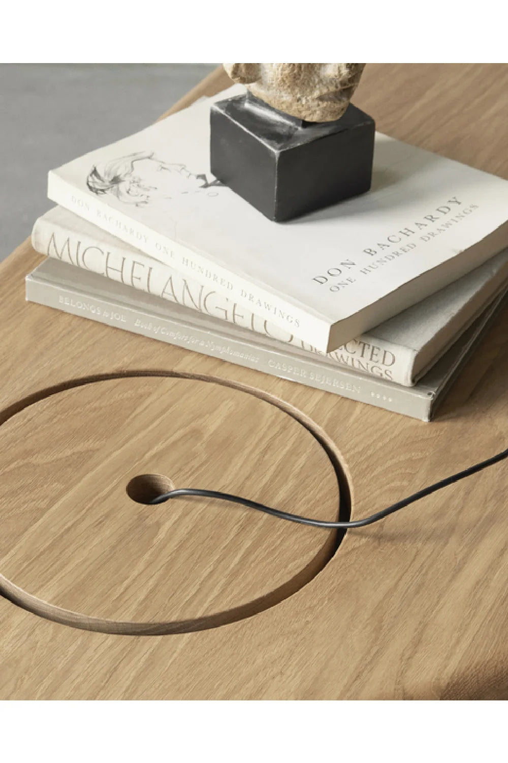 Luxury Natural Oak Modern Desk European Style for Villa