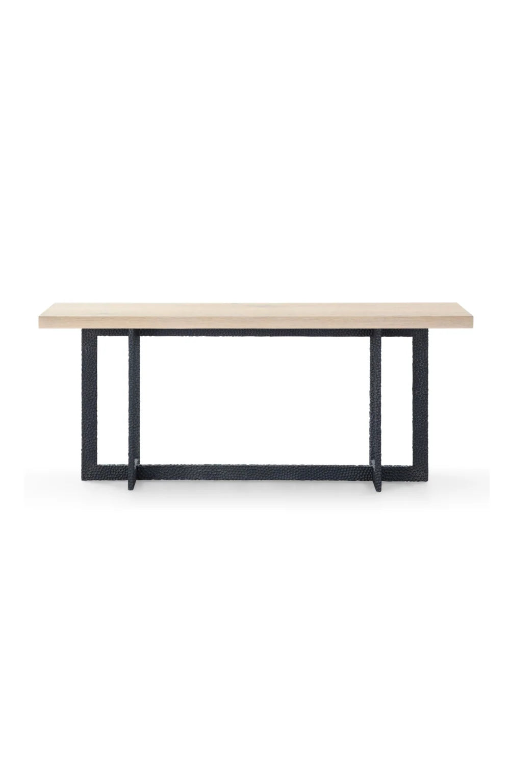 Luxury Natural Oak Veneer Console Table Modern Italian Style for Villa