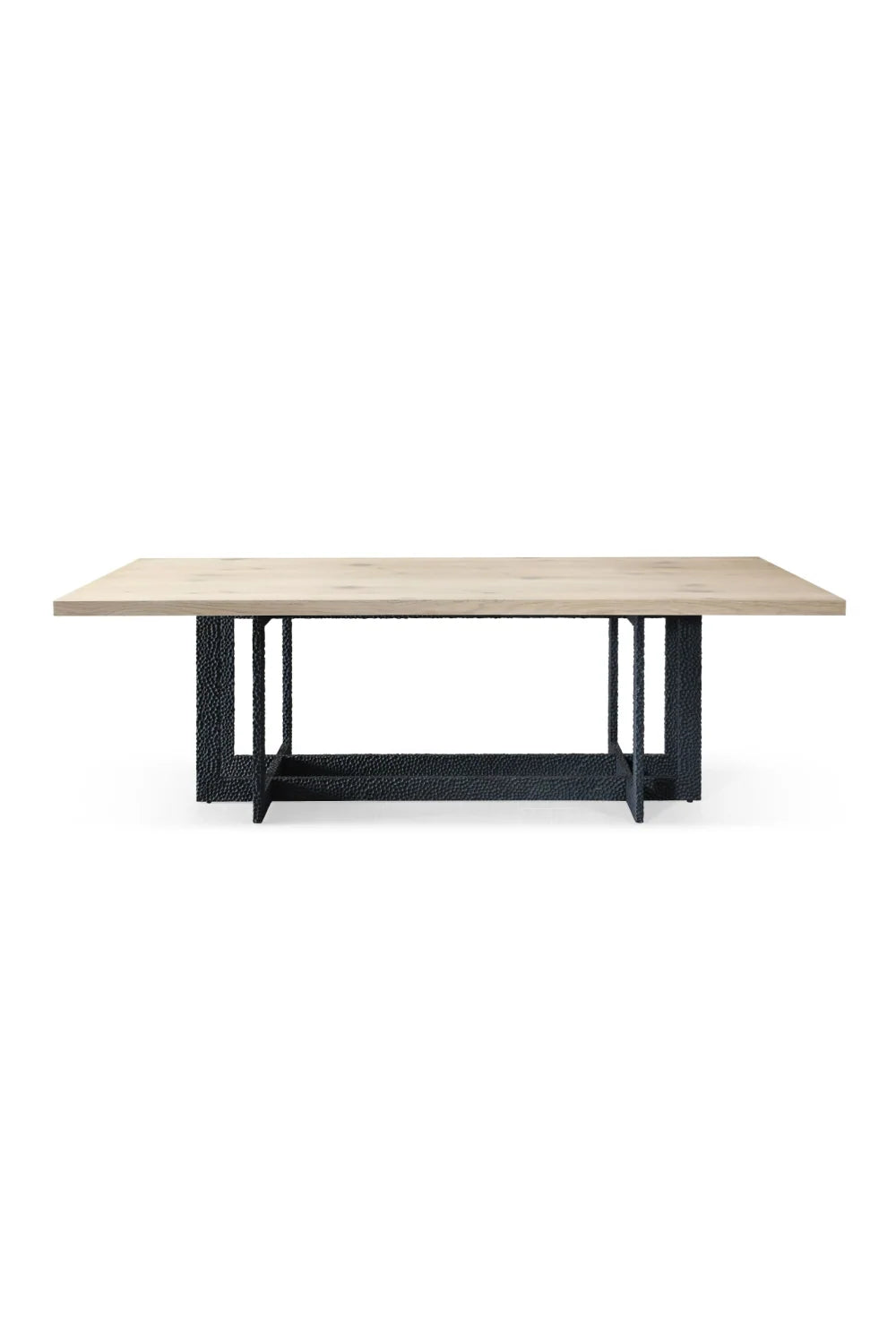 Luxury Natural Oak Veneer Dining Table Modern Italian Style for Villa