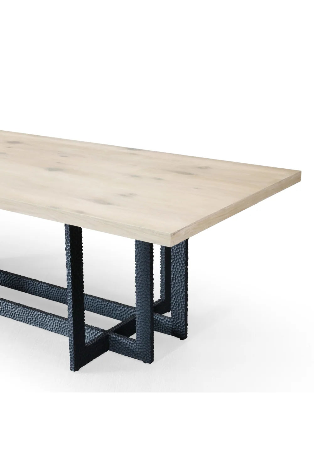 Luxury Natural Oak Veneer Dining Table Modern Italian Style for Villa