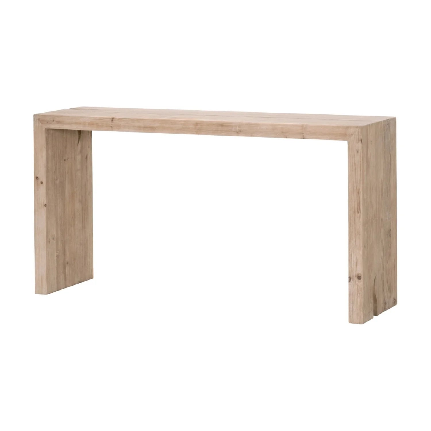 Luxury Natural Pine Wood Console Table Modern Italian Style for Villa