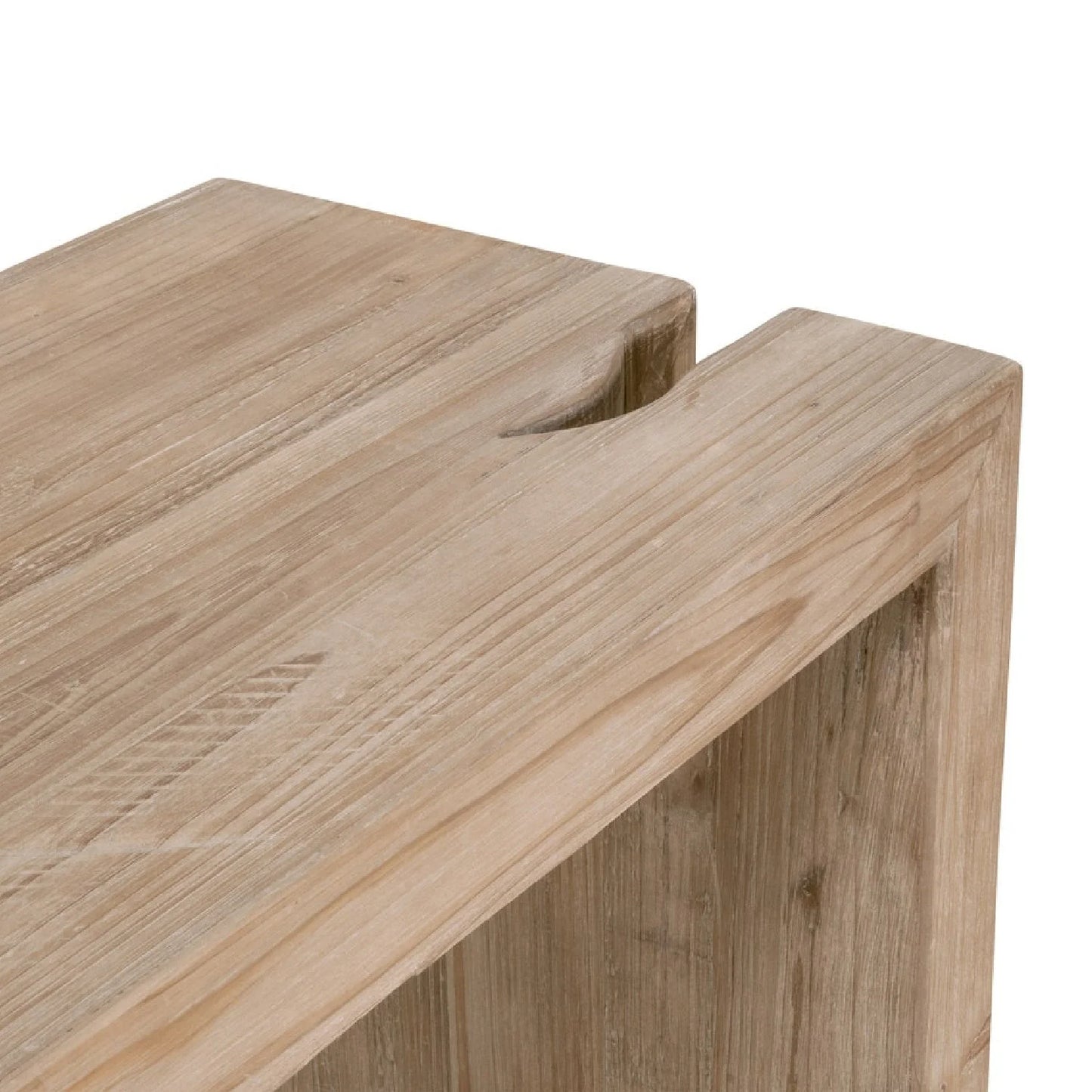 Luxury Natural Pine Wood Console Table Modern Italian Style for Villa