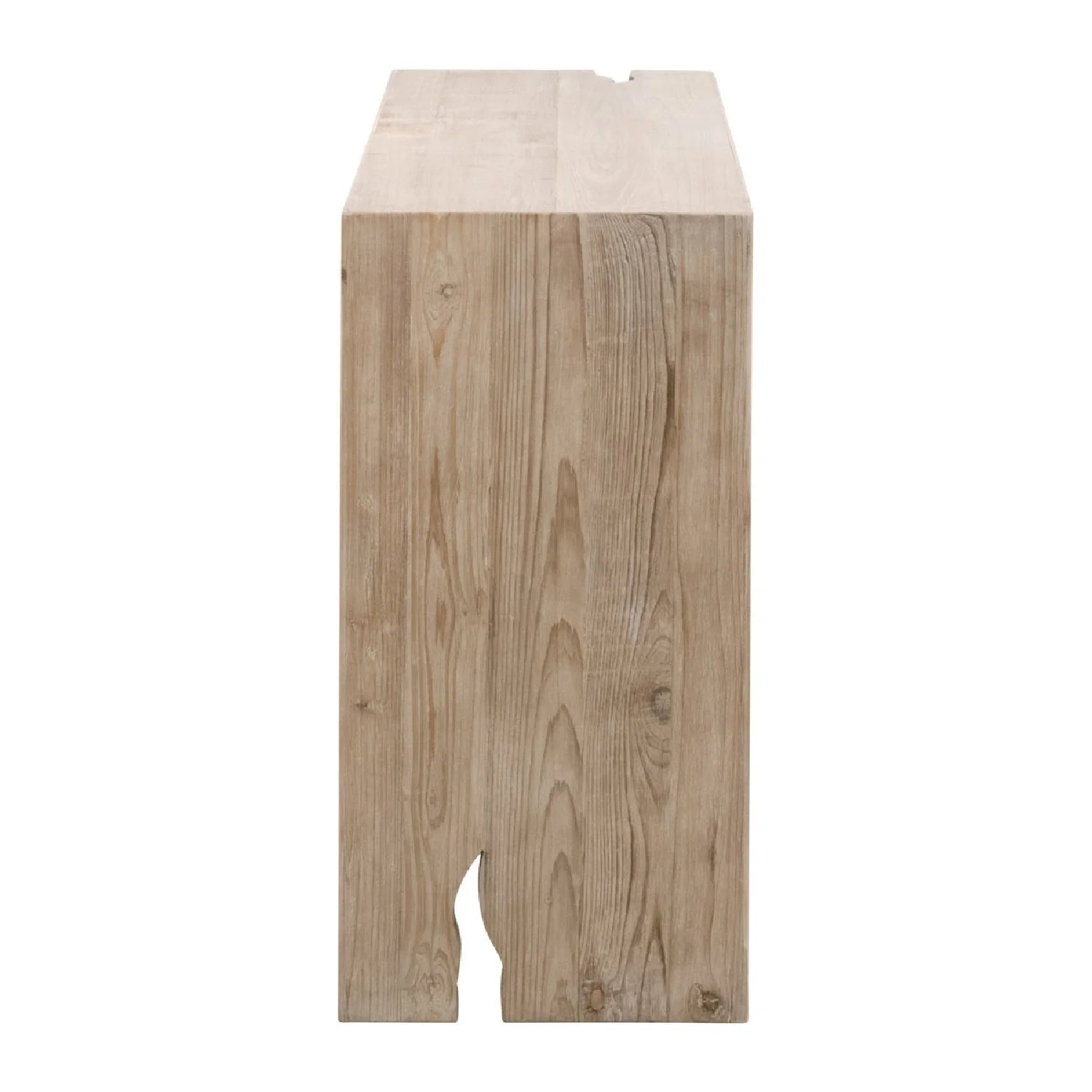 Luxury Natural Pine Wood Console Table Modern Italian Style for Villa