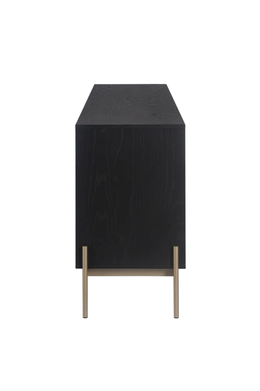 Luxury Natural Rattan 4-Door Sideboard European Style for Villa