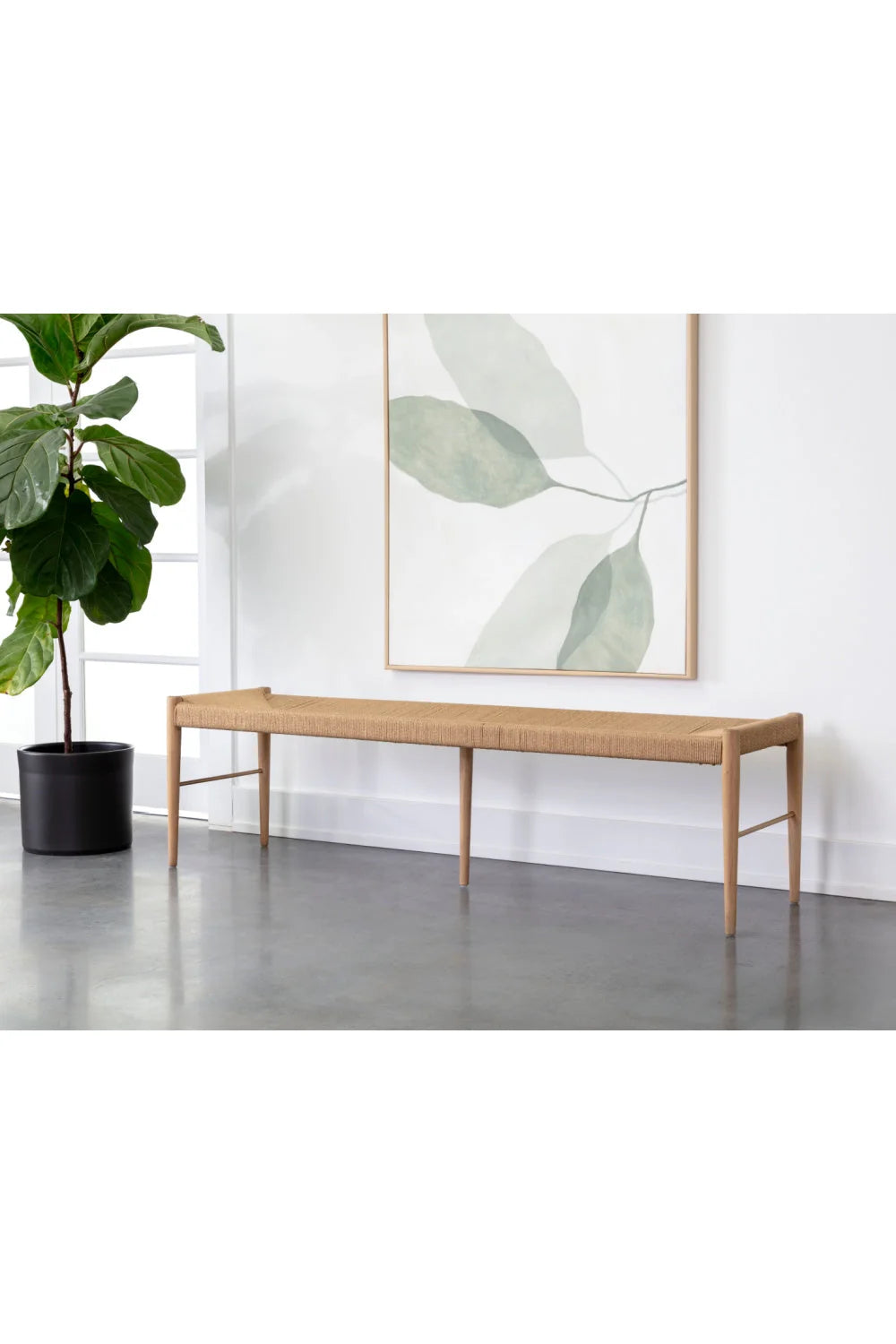 Luxury Natural Rope Bench European Style for Villa