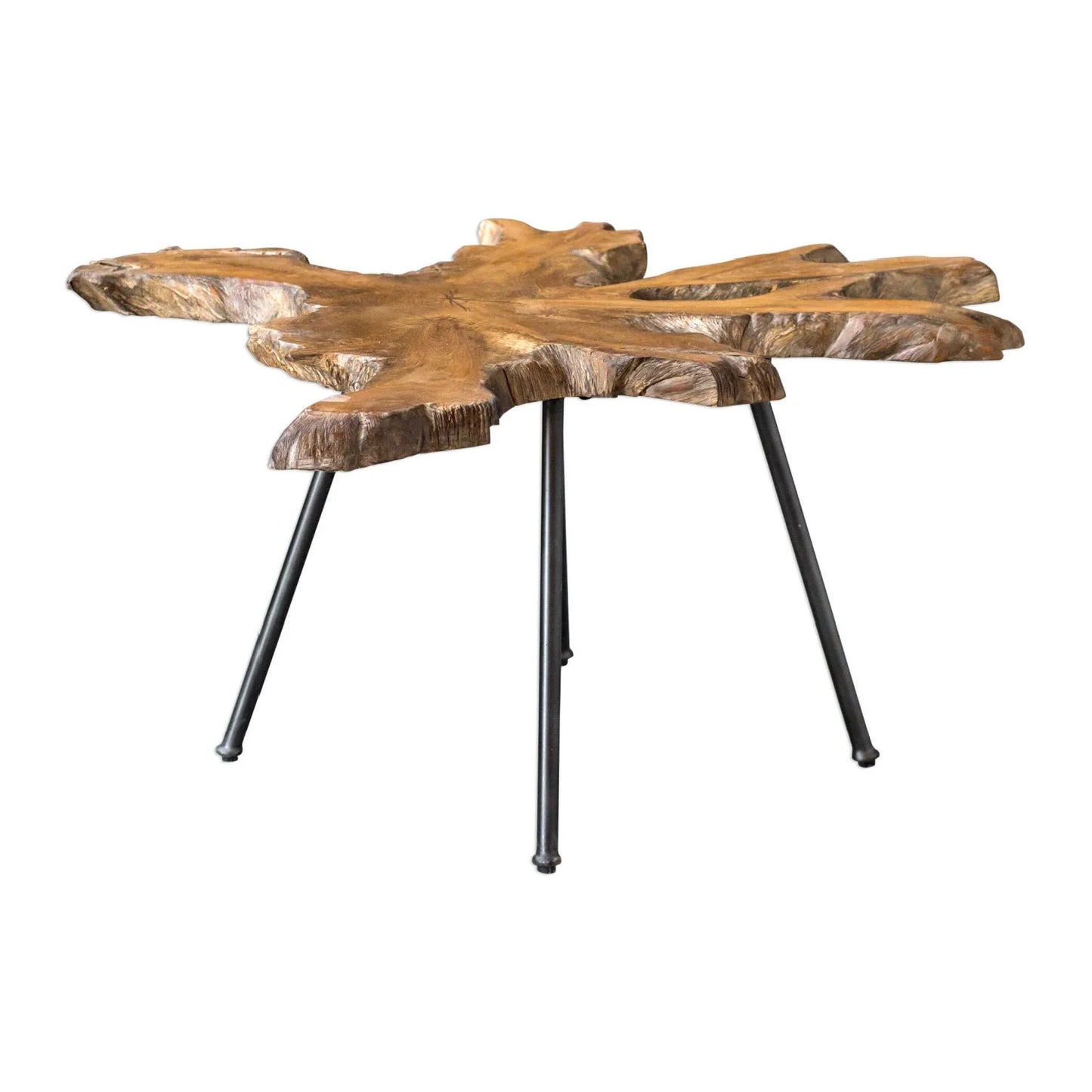 Luxury Natural Teak Coffee Table Modern Italian Style for Villa