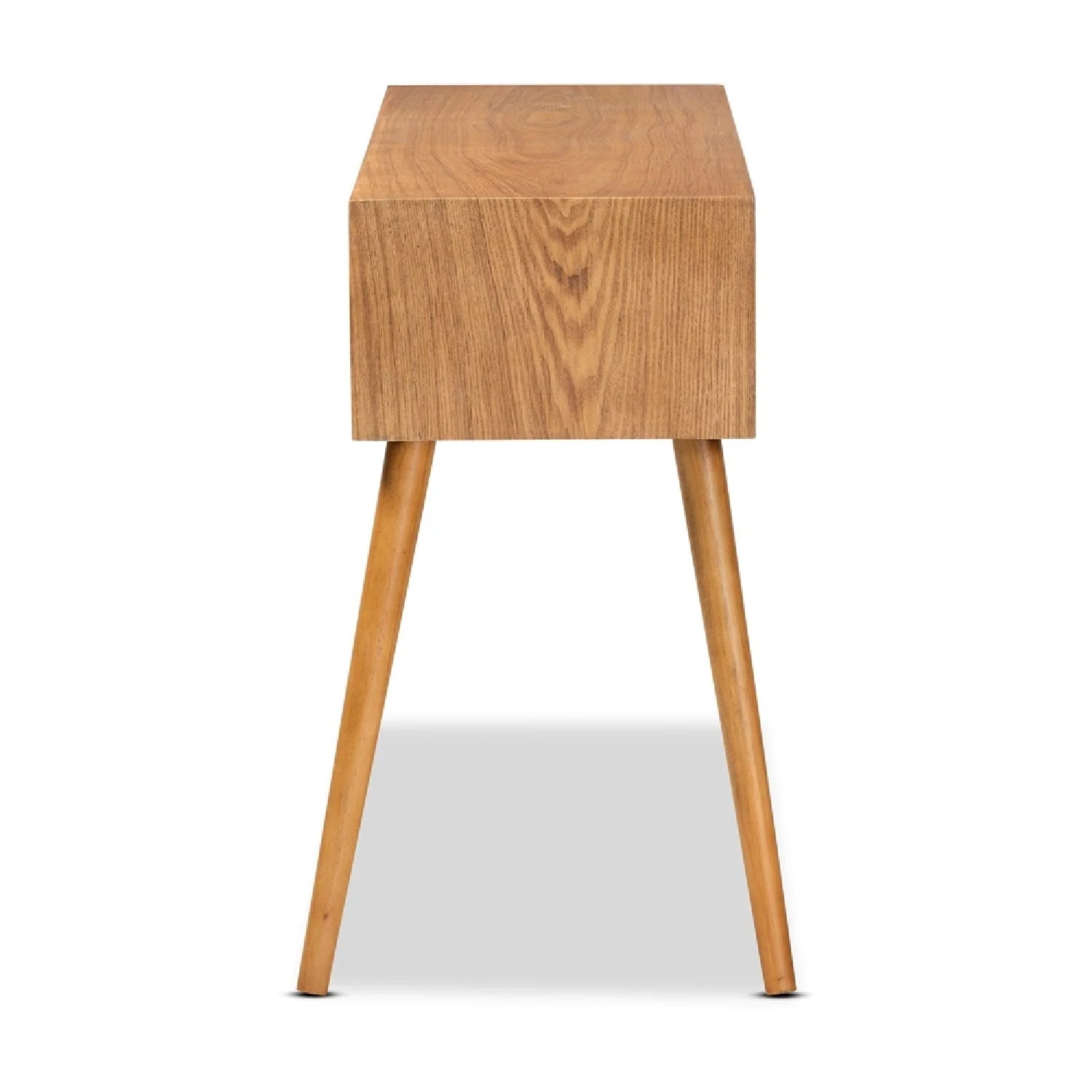 Luxury Natural Wood 2-Drawer Console Table Modern Italian Style for Villa
