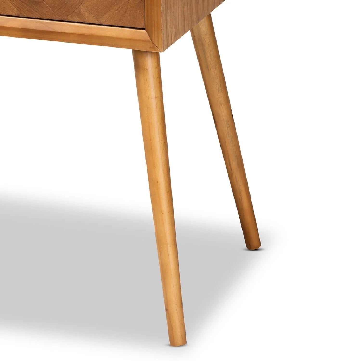 Luxury Natural Wood 2-Drawer Console Table Modern Italian Style for Villa