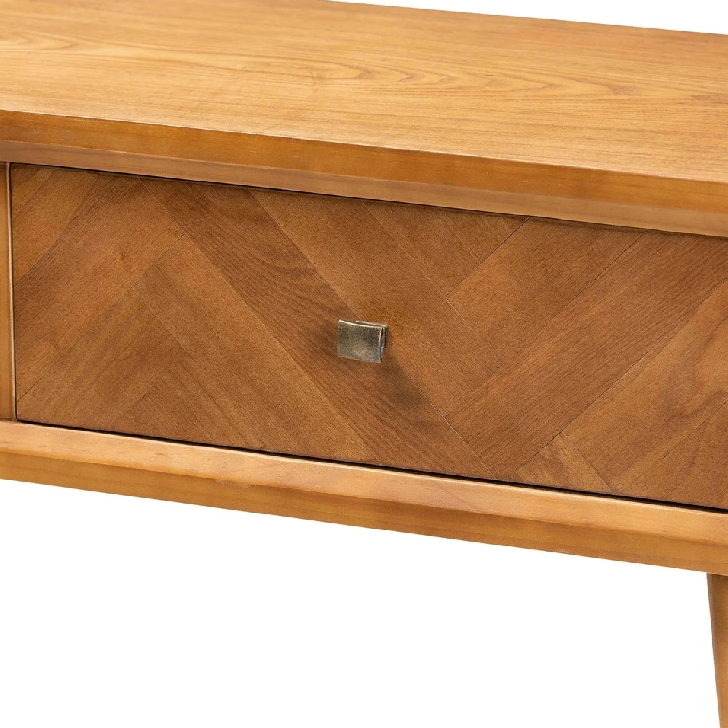 Luxury Natural Wood 2-Drawer Console Table Modern Italian Style for Villa