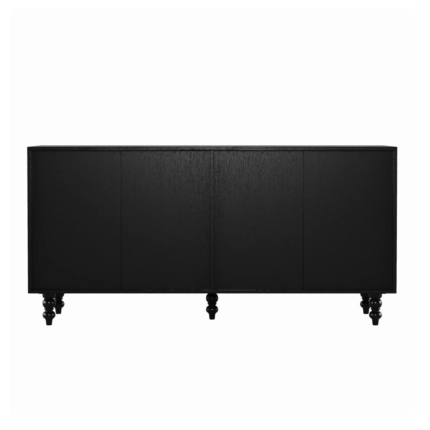 Luxury Natural Wood 4-Door Sideboard European Style for Villa