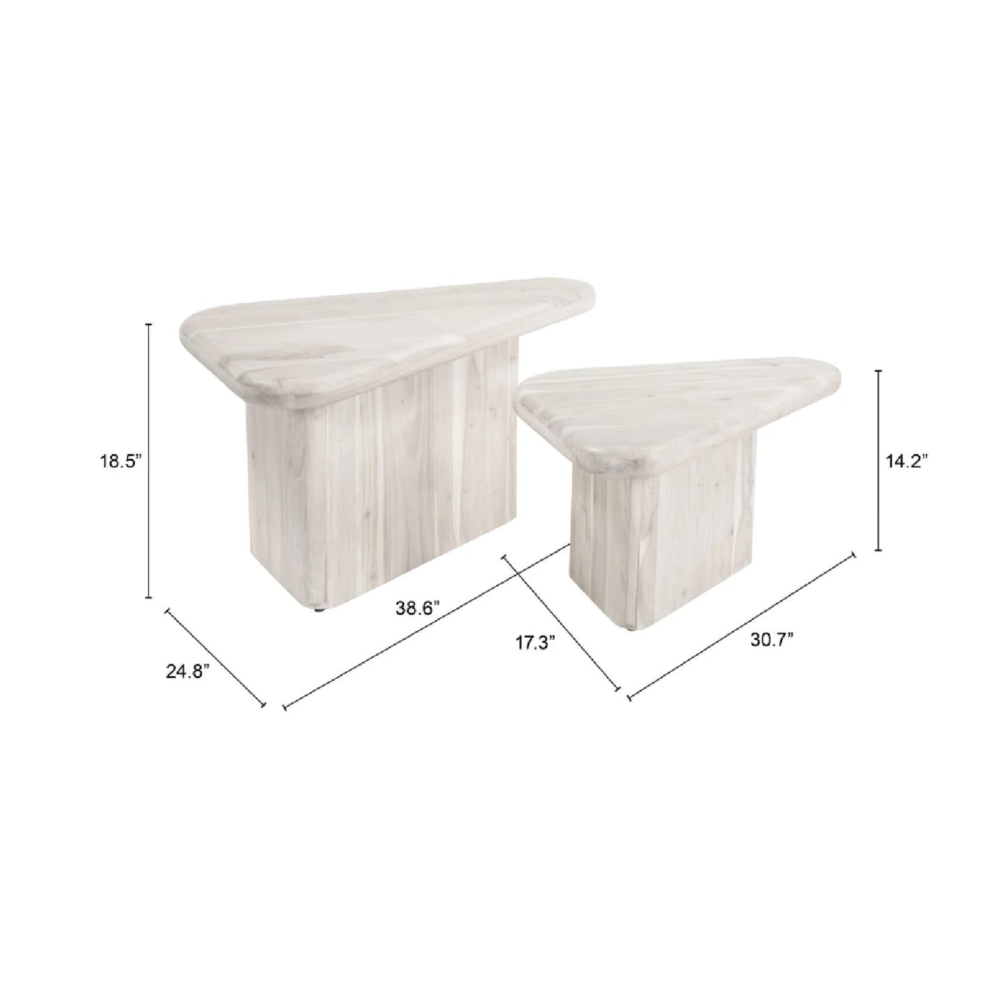 Luxury Navidic Acacia Coffee Table Modern Italian Style for Villa