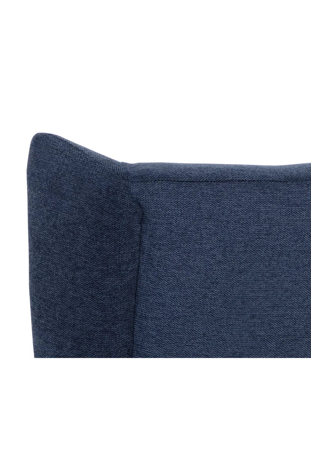 Luxury Navy Blue Wingback Lounge Chair European Style for Villa