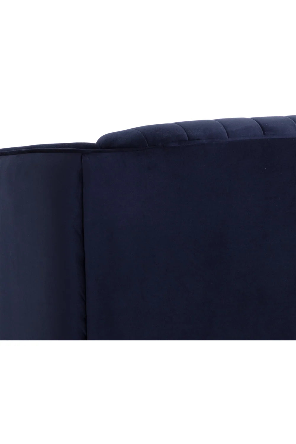 Luxury Navy Fabric Swivel Lounge Chair Modern Italian Style for Villa