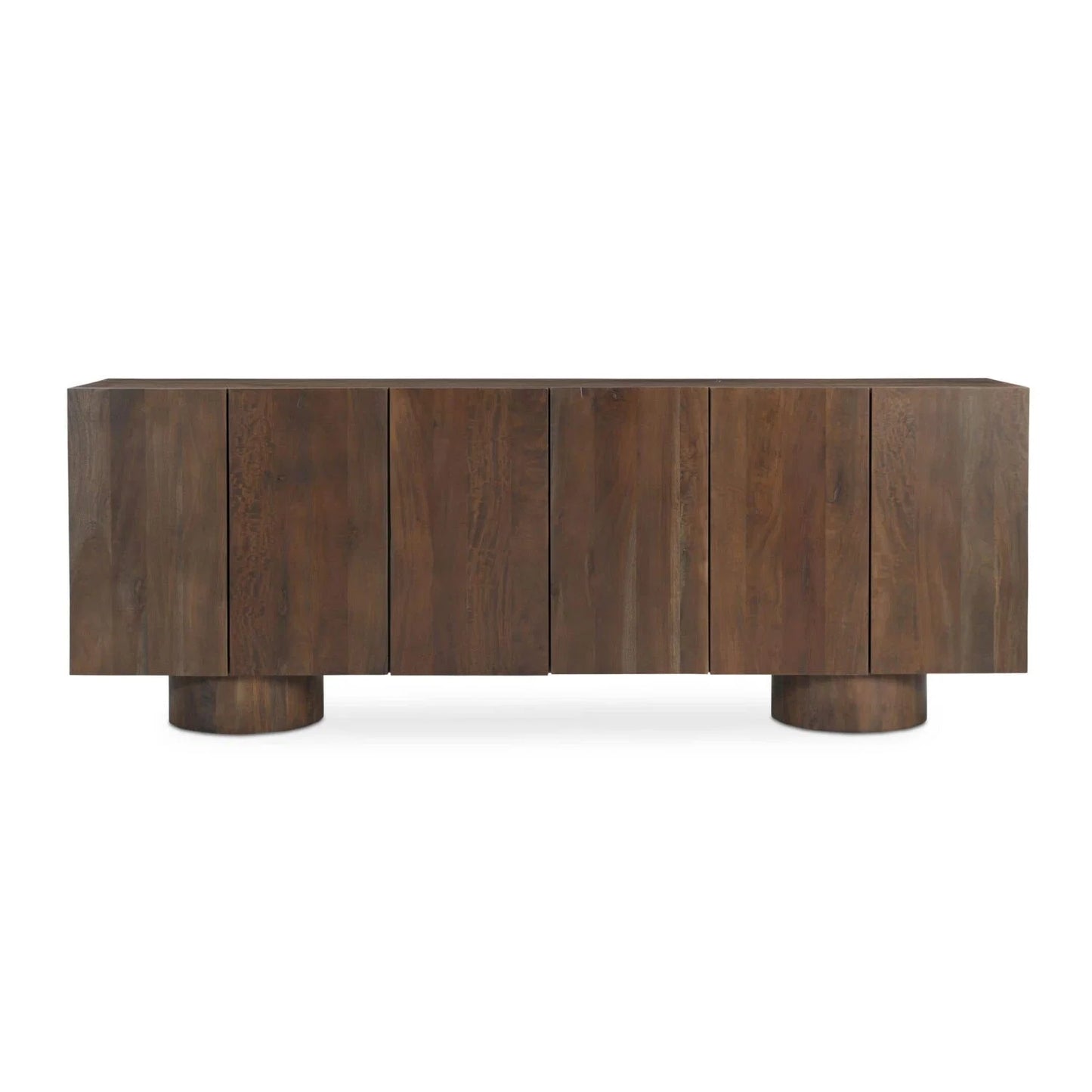 Luxury Neem Wood 6-Door Sideboard European Style for Villa