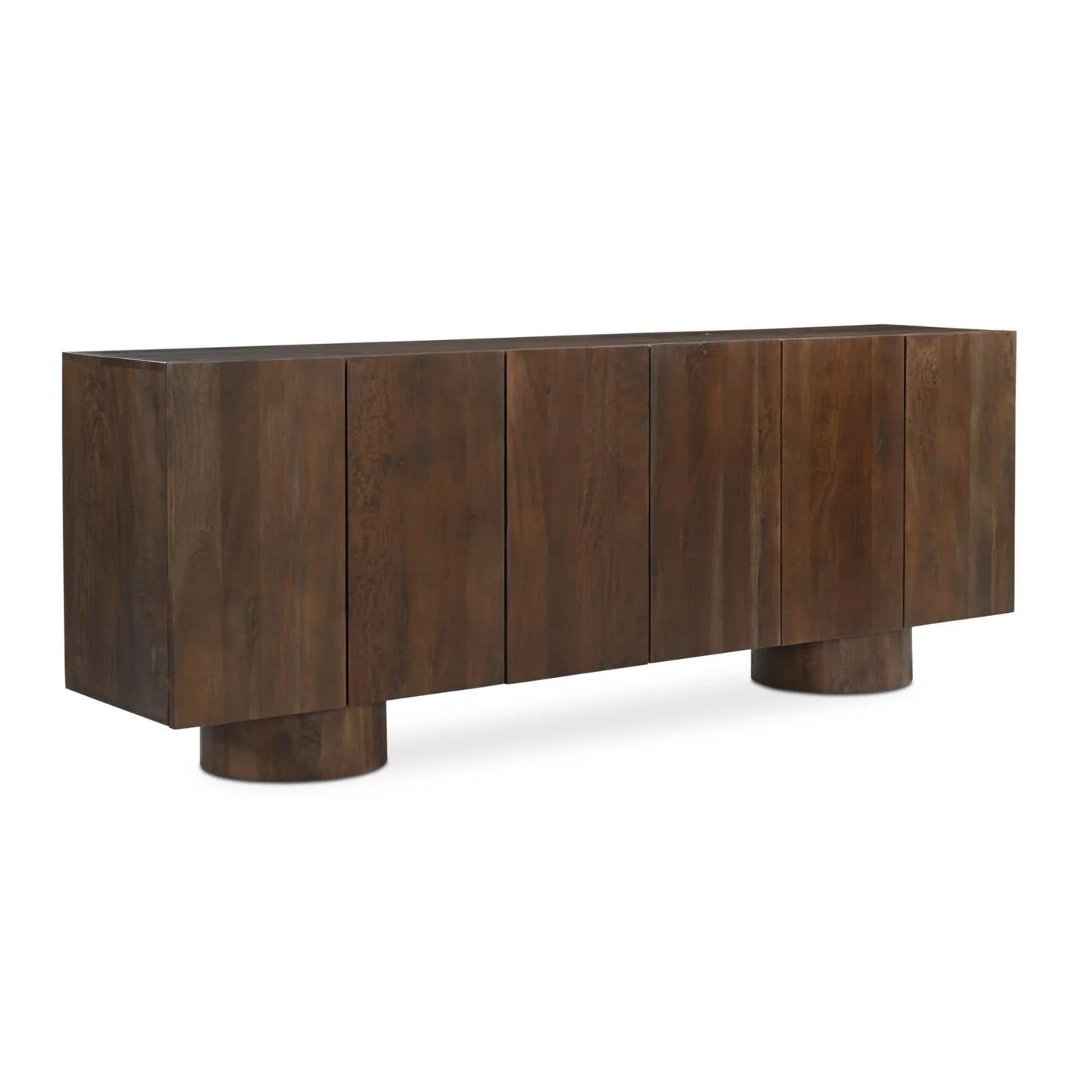 Luxury Neem Wood 6-Door Sideboard European Style for Villa