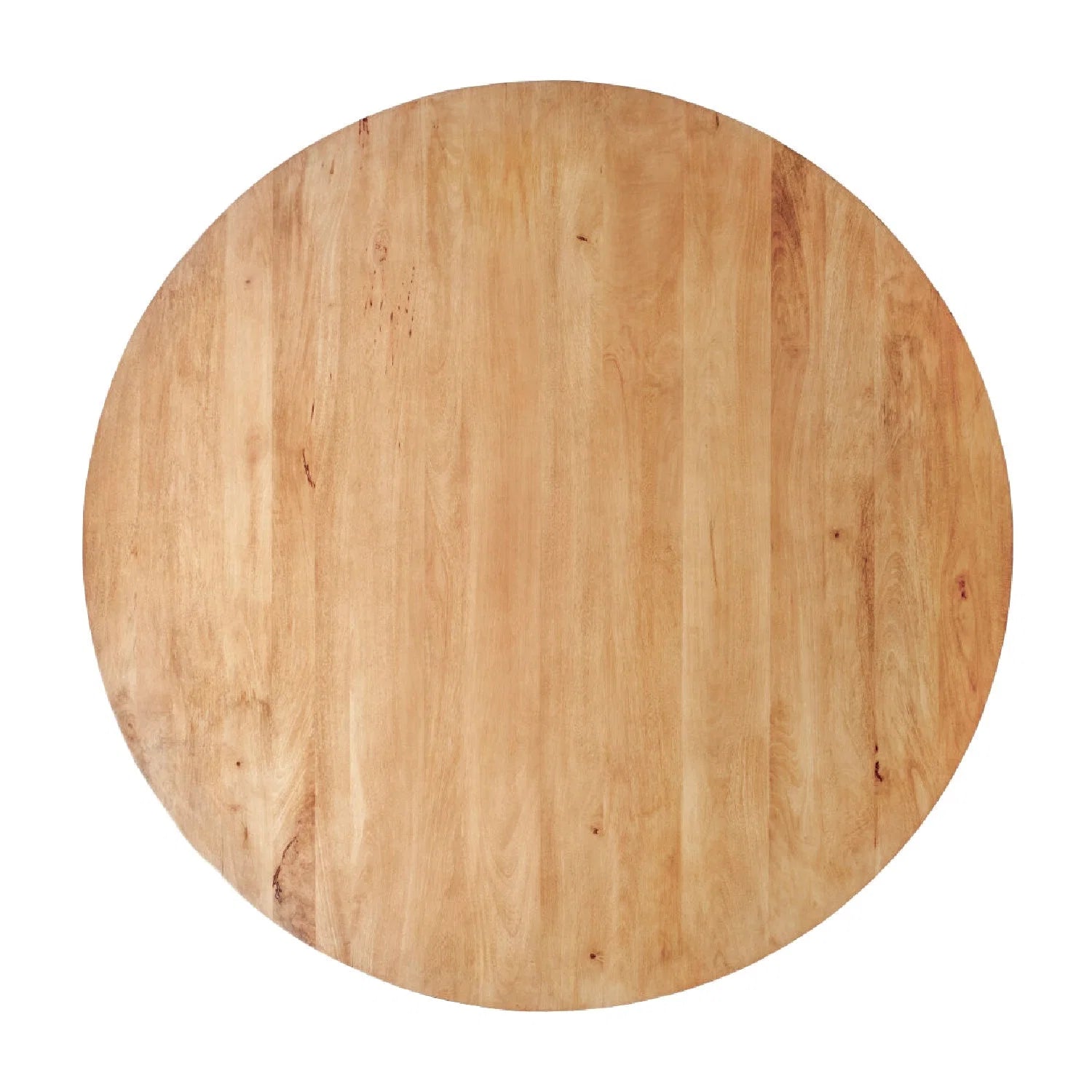Luxury Nems Reeded Wood Round Dining Table Modern Italian Style for Villa
